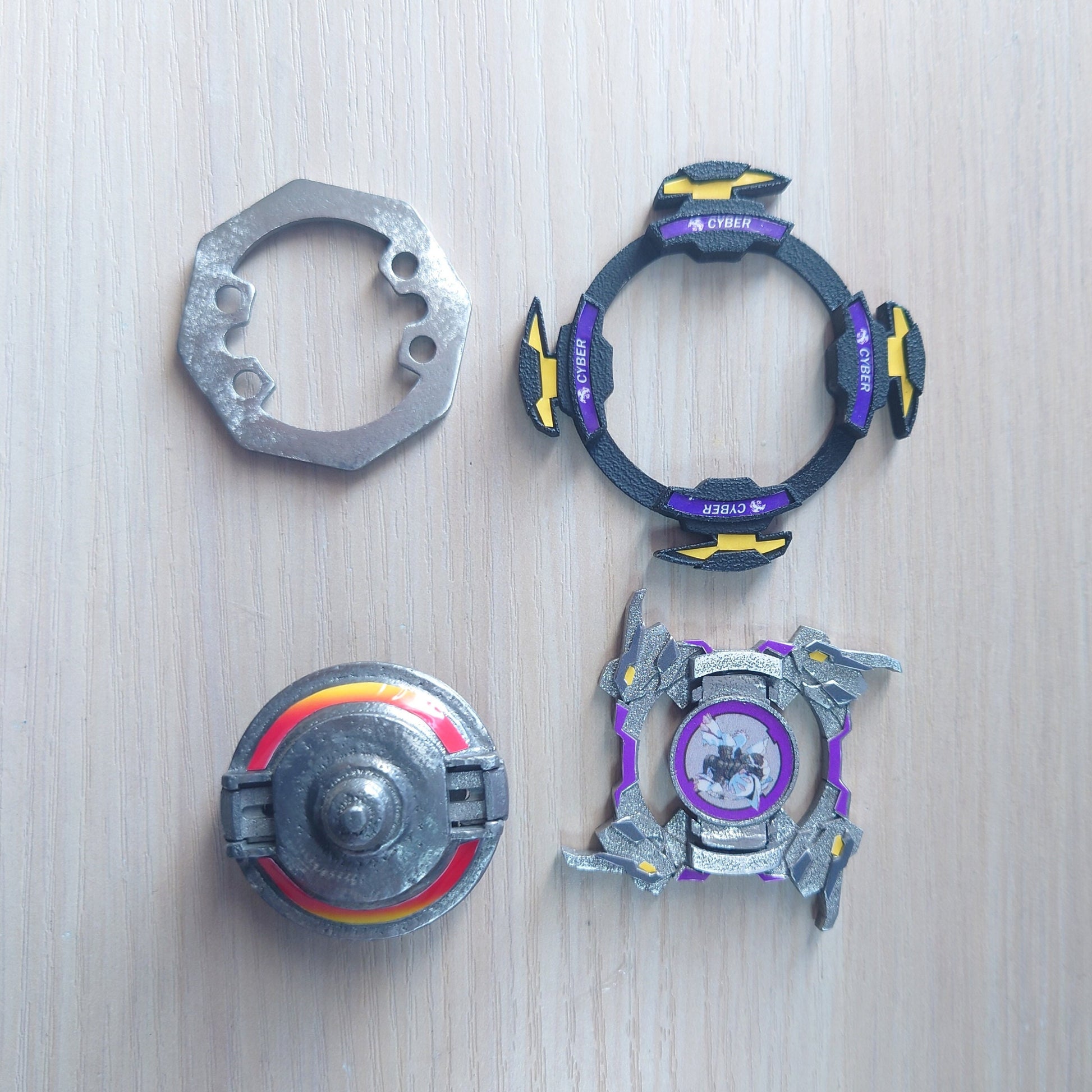 FULL METAL Beyblade Cyber Draciel (Stainless steel)