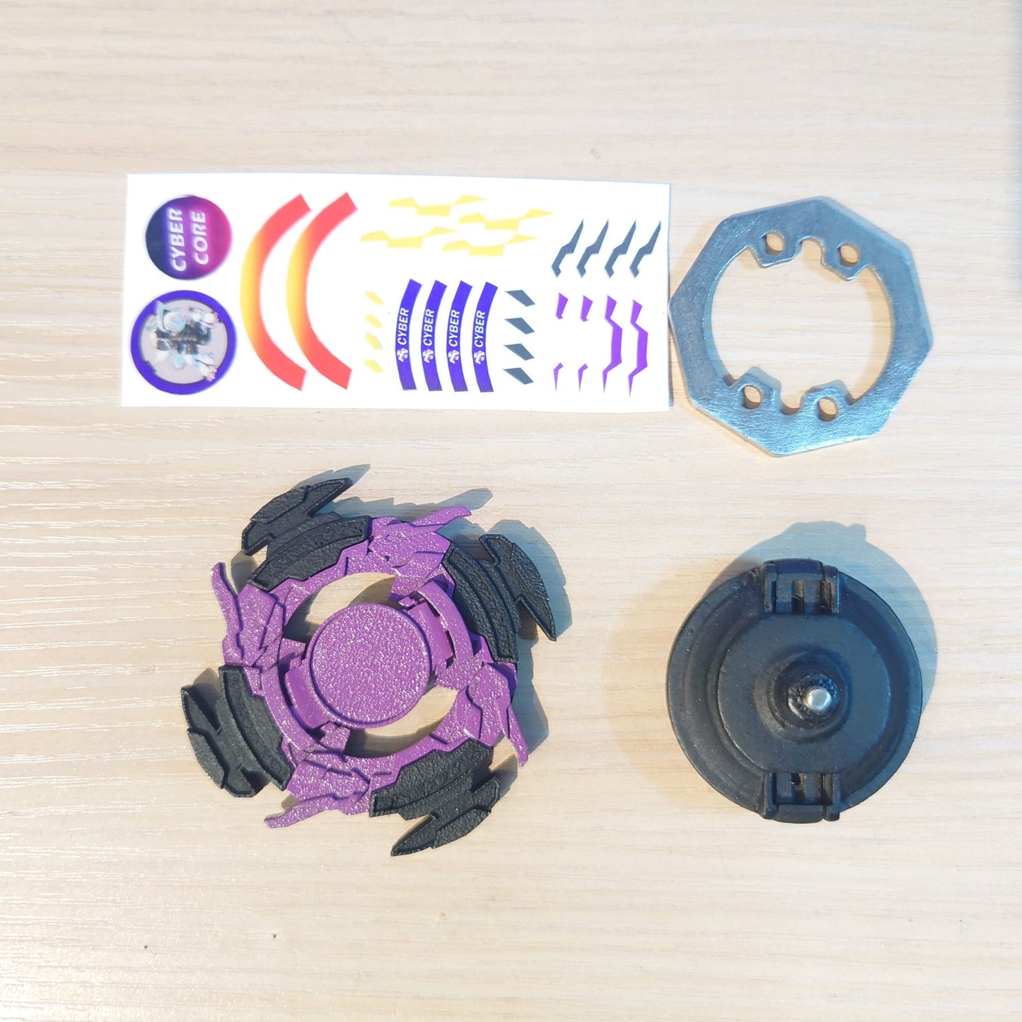 FULL METAL Beyblade Cyber Draciel (Stainless steel)