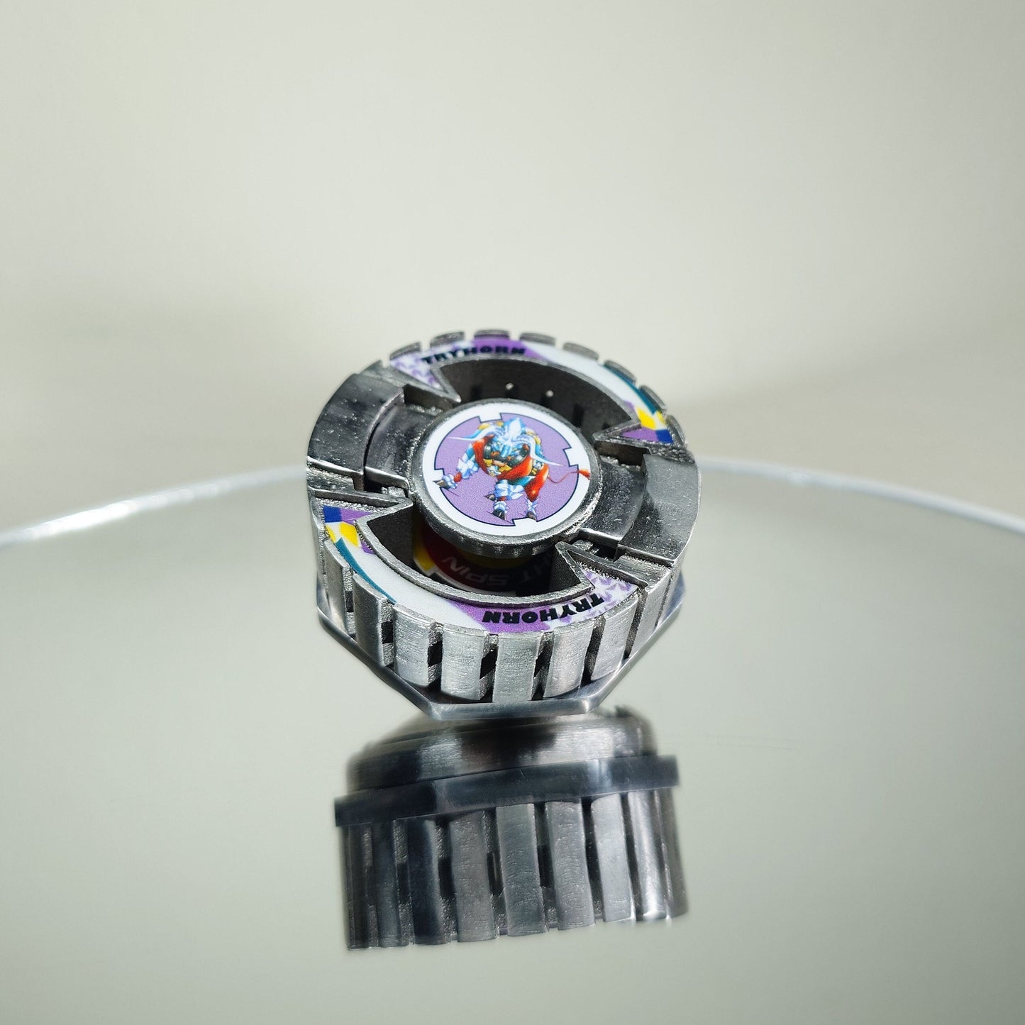 FULL METAL Beyblade Tryhorn (Stainless steel)