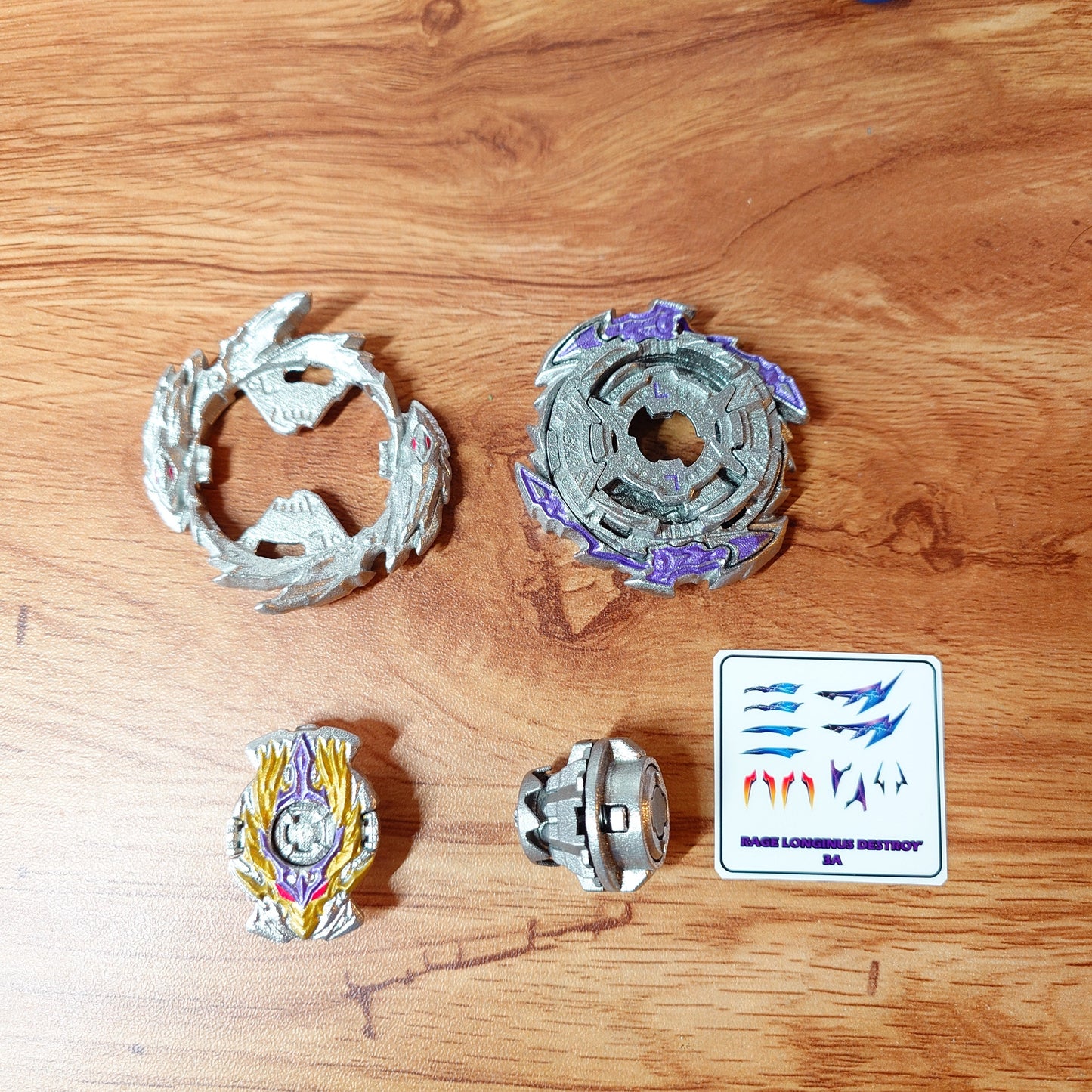 FULL METAL Beyblade - Rage Longinus Destroy' 3A (Burst) (Stainless Steel) - Ultra enthusiast - Limited release