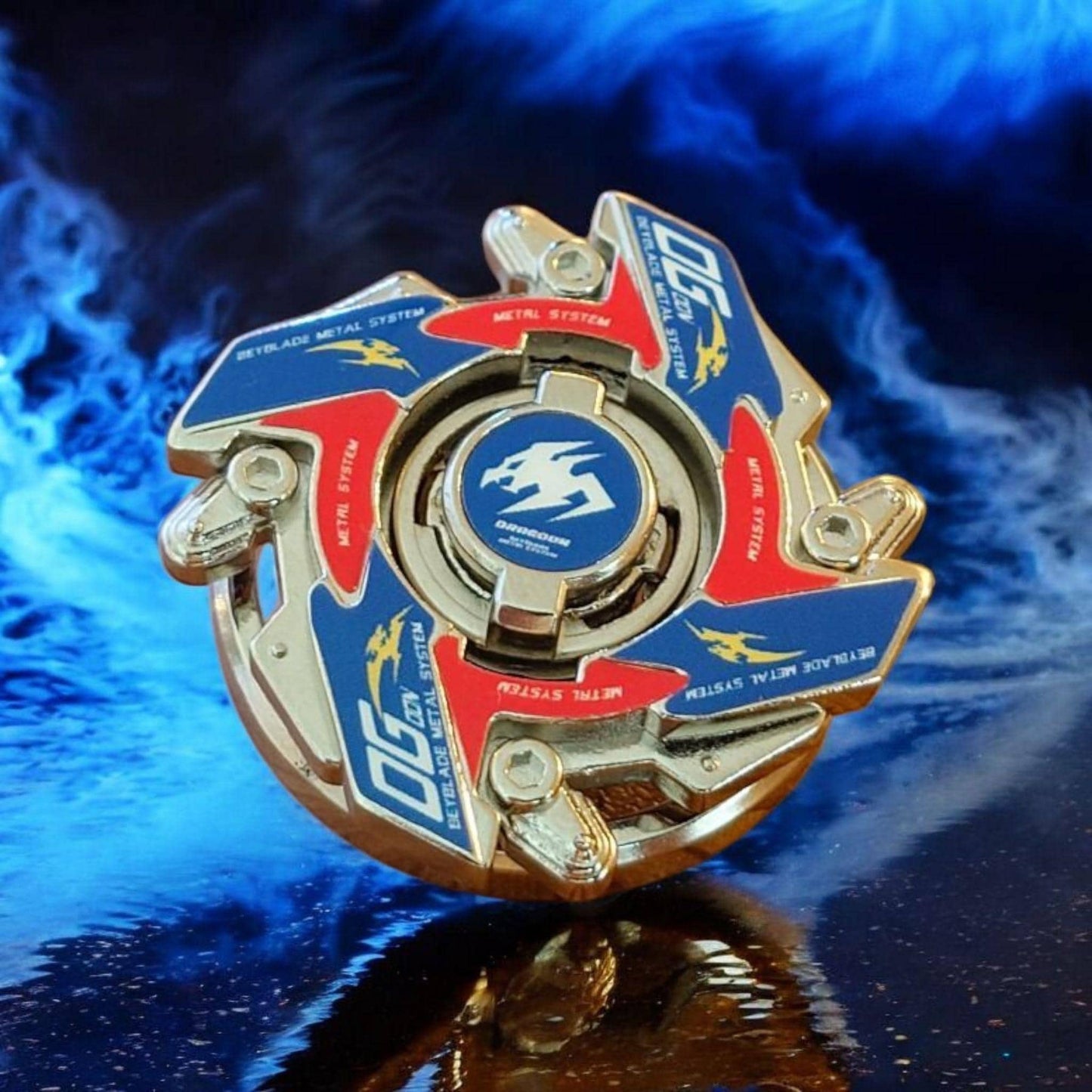 Full Metal Beyblade Dragoon MS - HMS Repro (Zinc-Nickel plated)