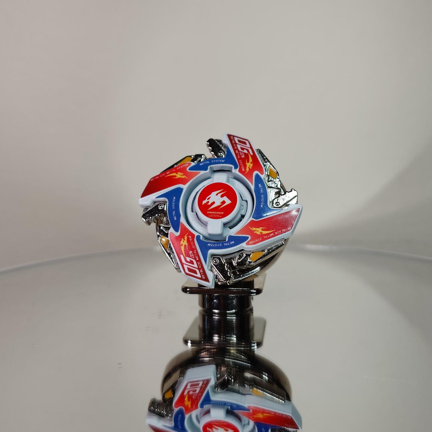 Full Metal Beyblade Dragoon MSUV - HMS Repro (Zinc+Nickel plated)
