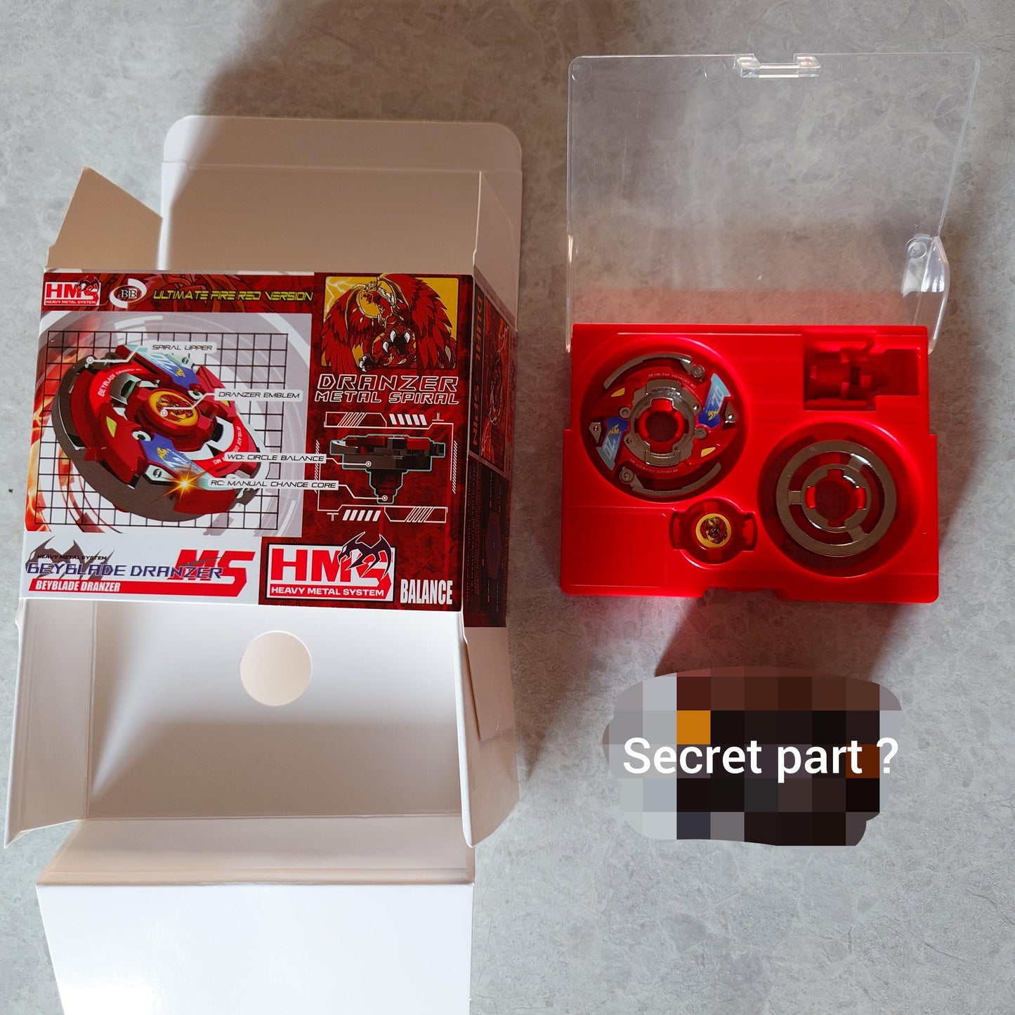 Beyblade Dranzer MS (Ult Fire Red ver.) Limited - HMS Repro (Standard version)
