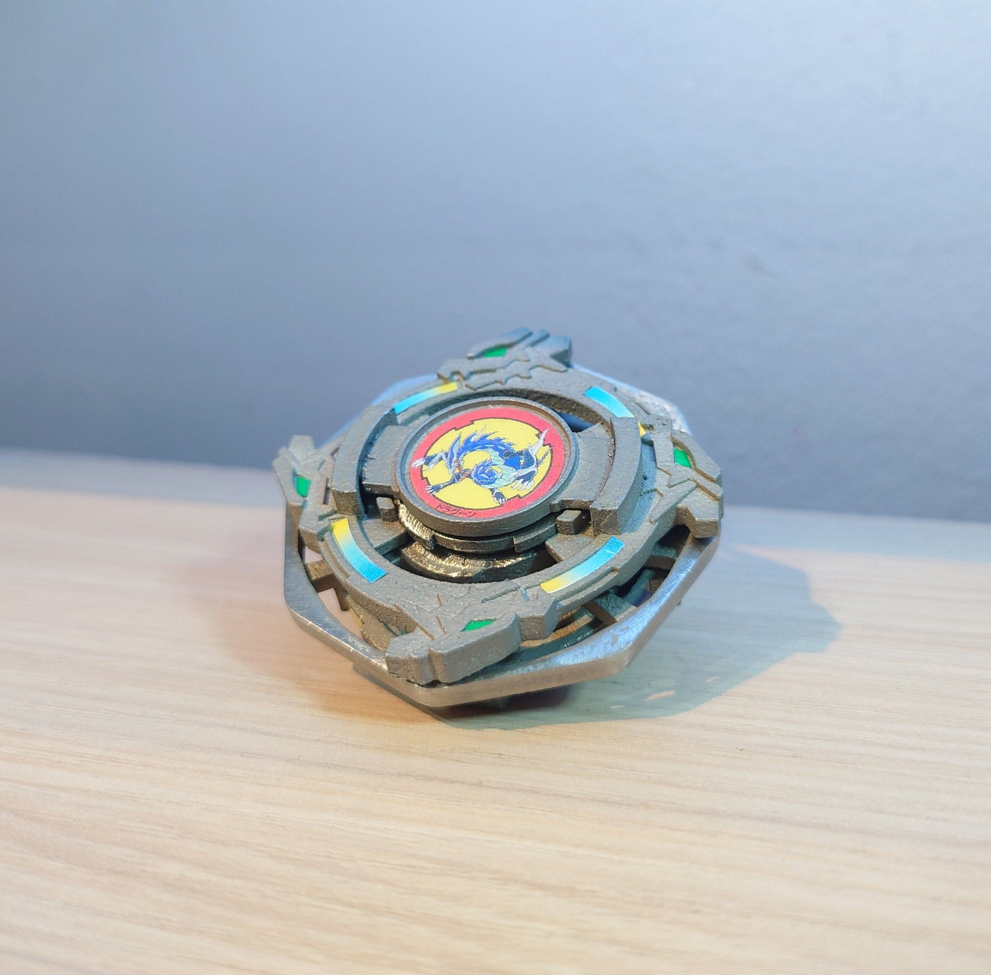 FULL METAL Beyblade Dragoon Grip Attacker (Stainless steel)