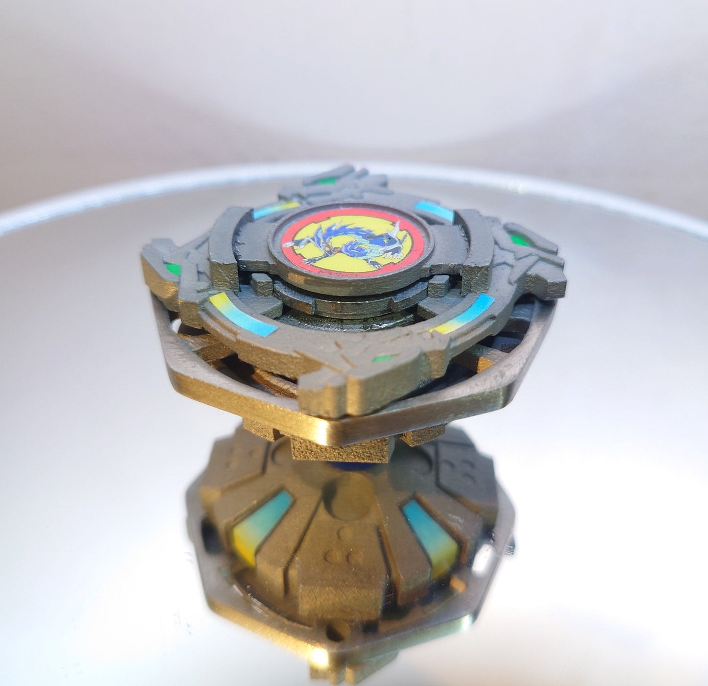 FULL METAL Beyblade Dragoon Grip Attacker (Stainless steel)
