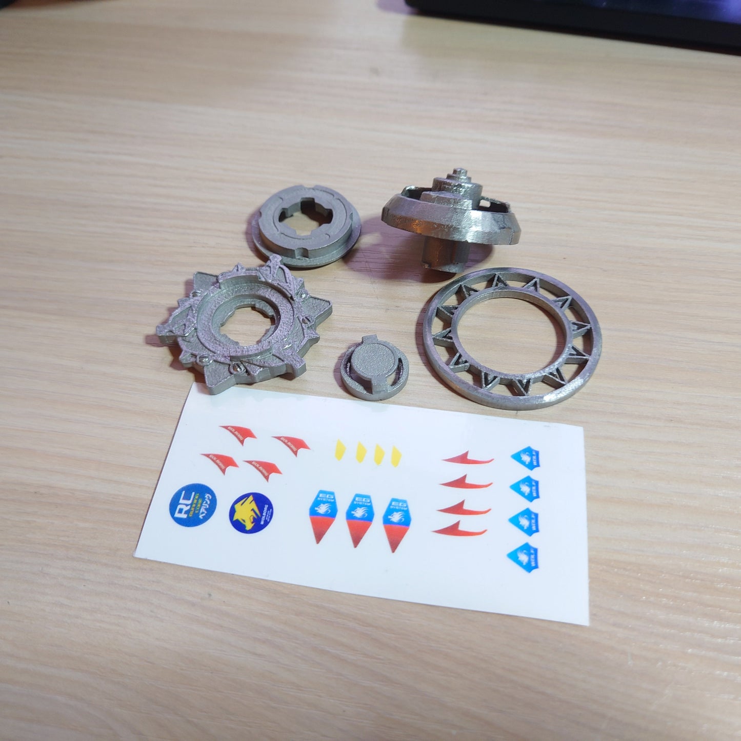 Beyblade FULL METAL Wolborg (6) MF - Custom (3D printed)