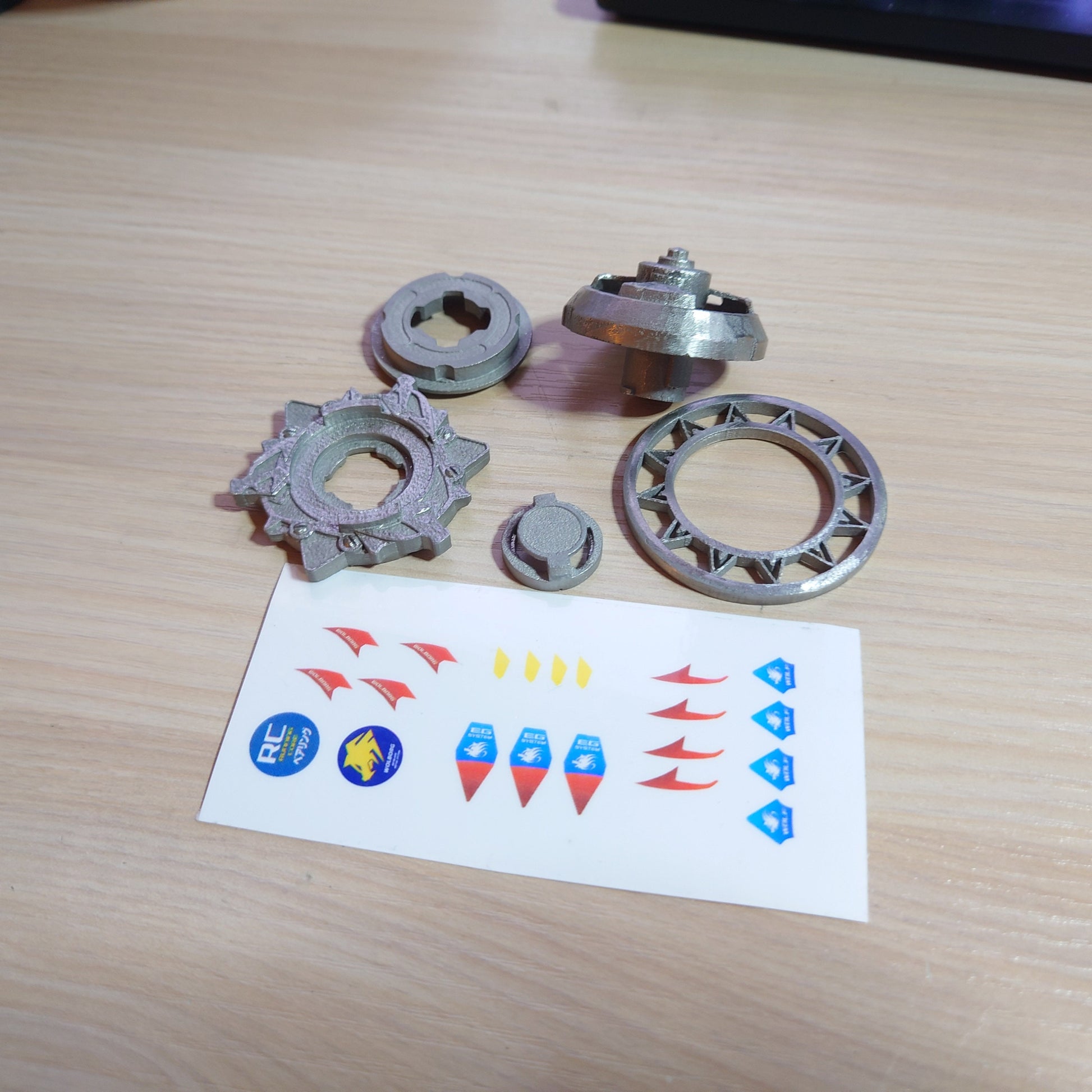 Beyblade FULL METAL Wolborg (6) MF - Custom (3D printed)