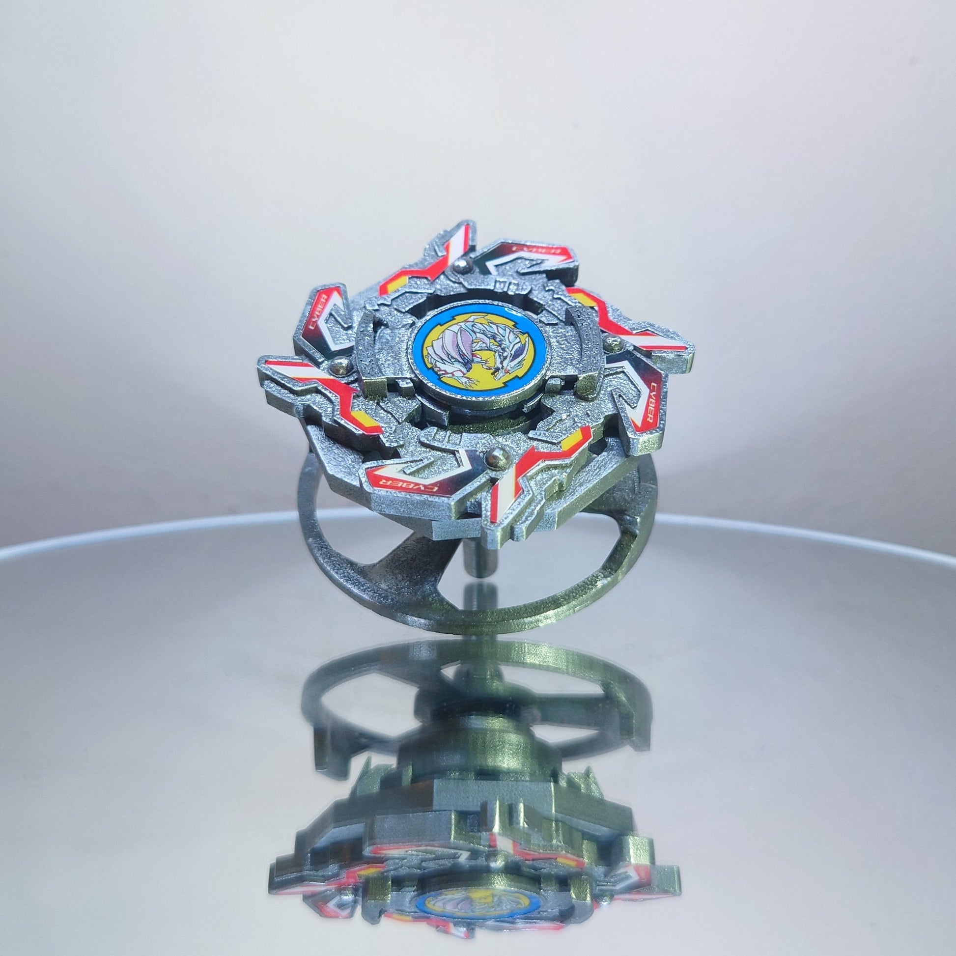 FULL METAL Beyblade Cyber Dragoon (Stainless steel)