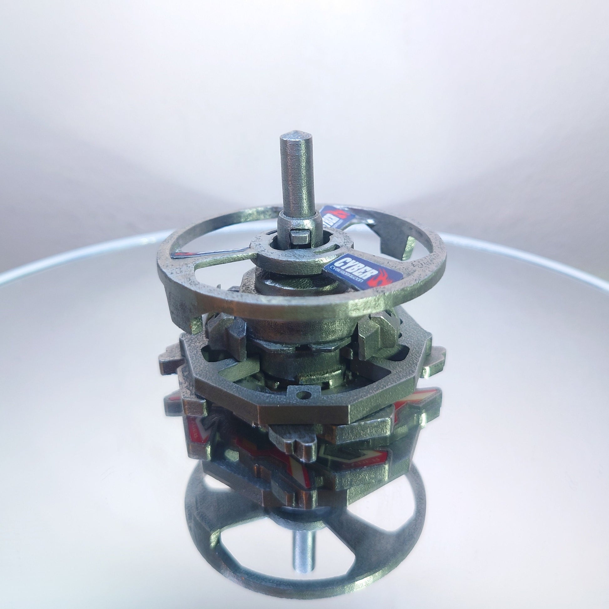 FULL METAL Beyblade Cyber Dragoon (Stainless steel)