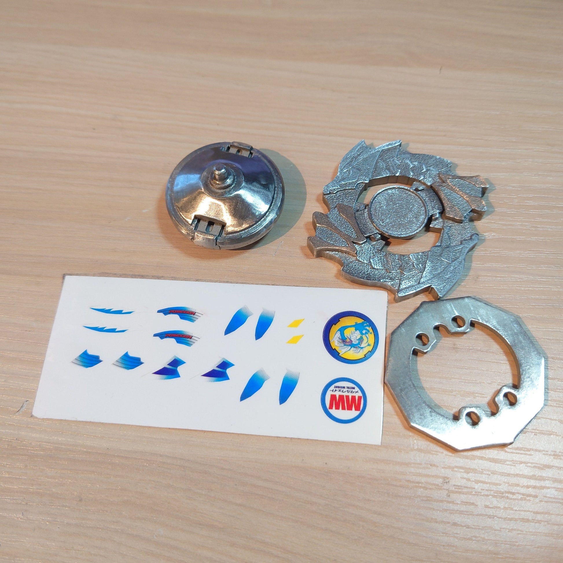 FULL METAL Beyblade Poseidon (Stainless Steel)