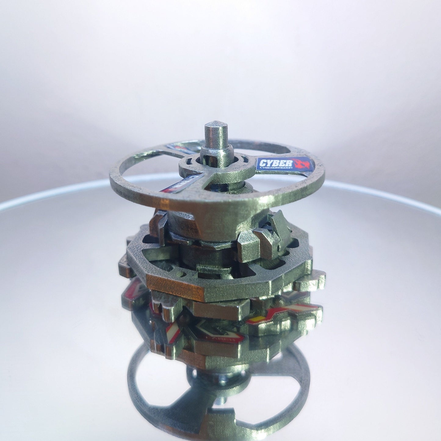 FULL METAL Beyblade Cyber Dragoon (Stainless steel)