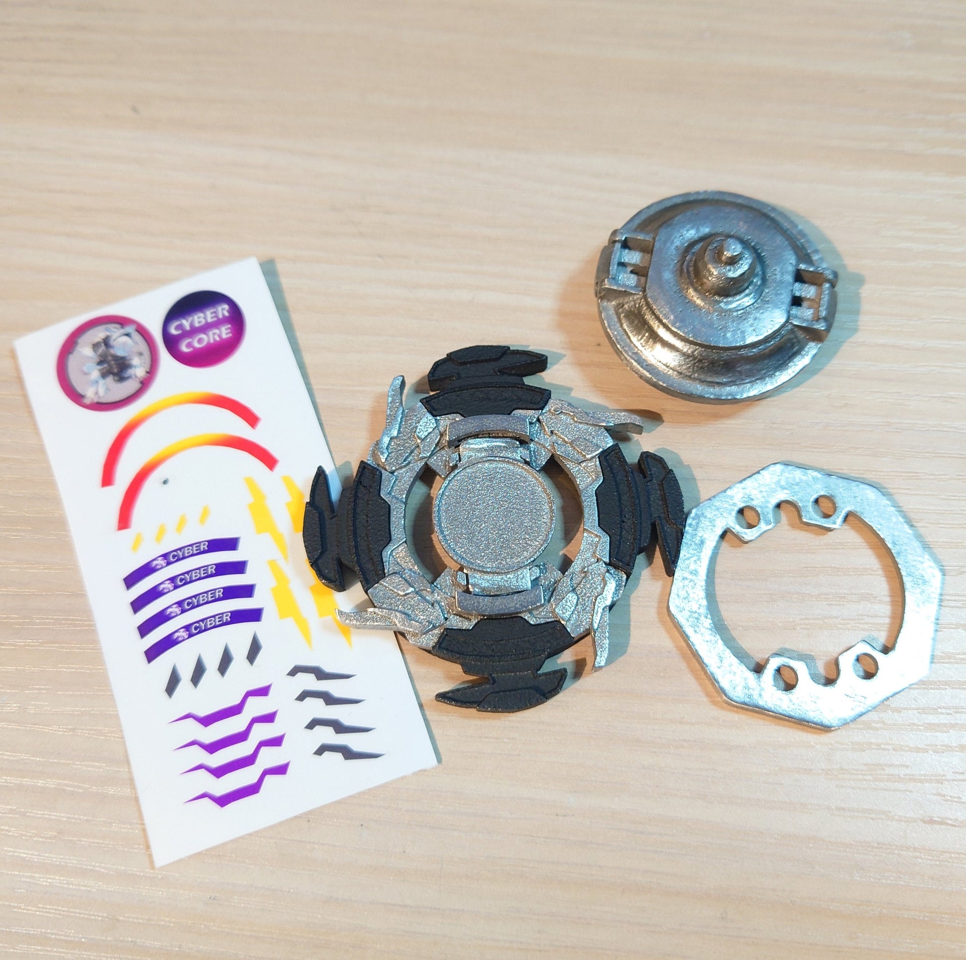 FULL METAL Beyblade Cyber Draciel (Stainless steel)
