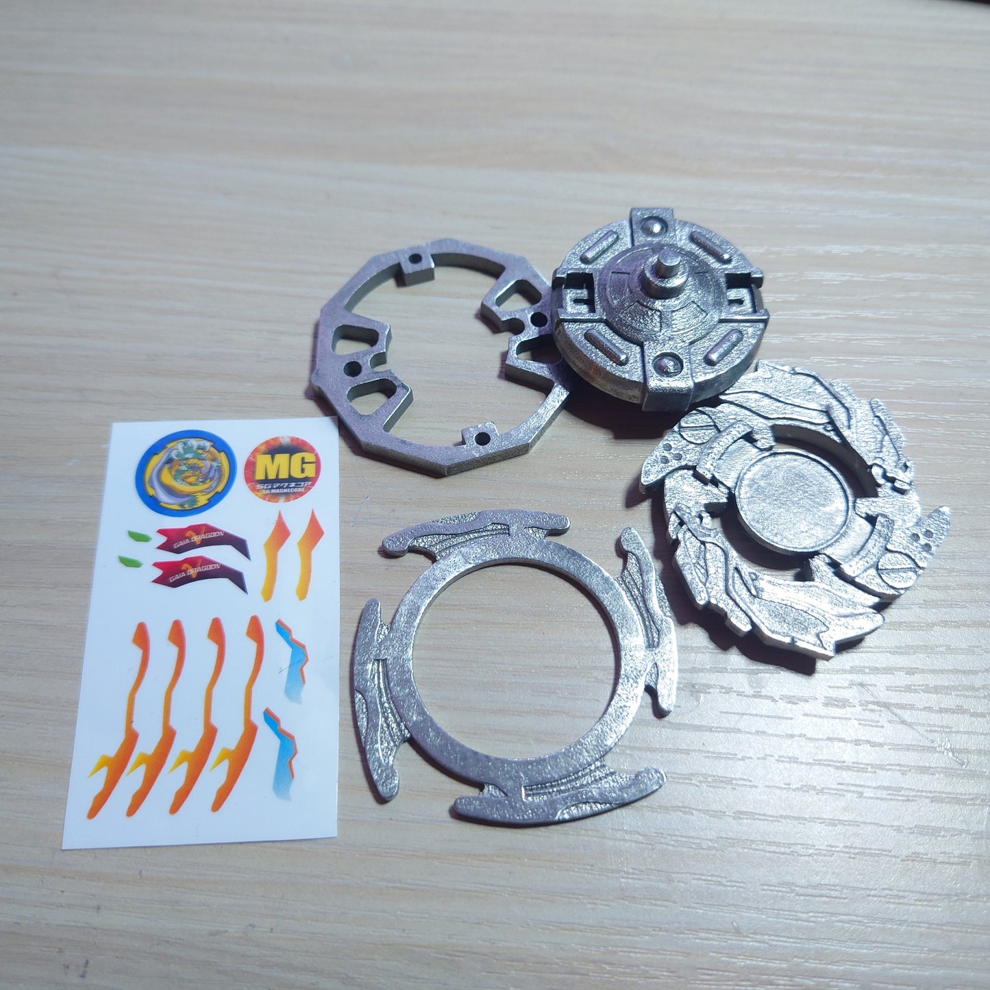 FULL METAL Beyblade Gaia Dragoon V (Stainless steel)