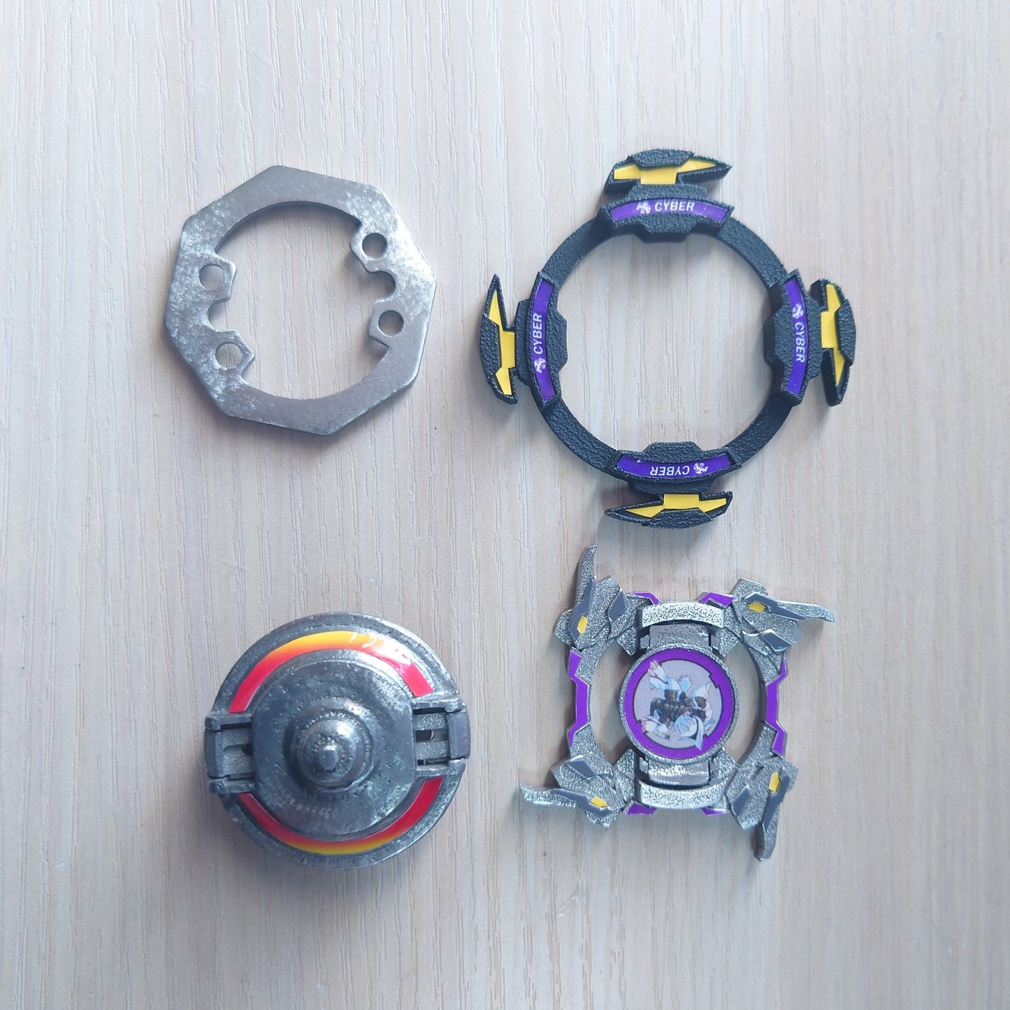 FULL METAL Beyblade Cyber Draciel (Stainless steel)