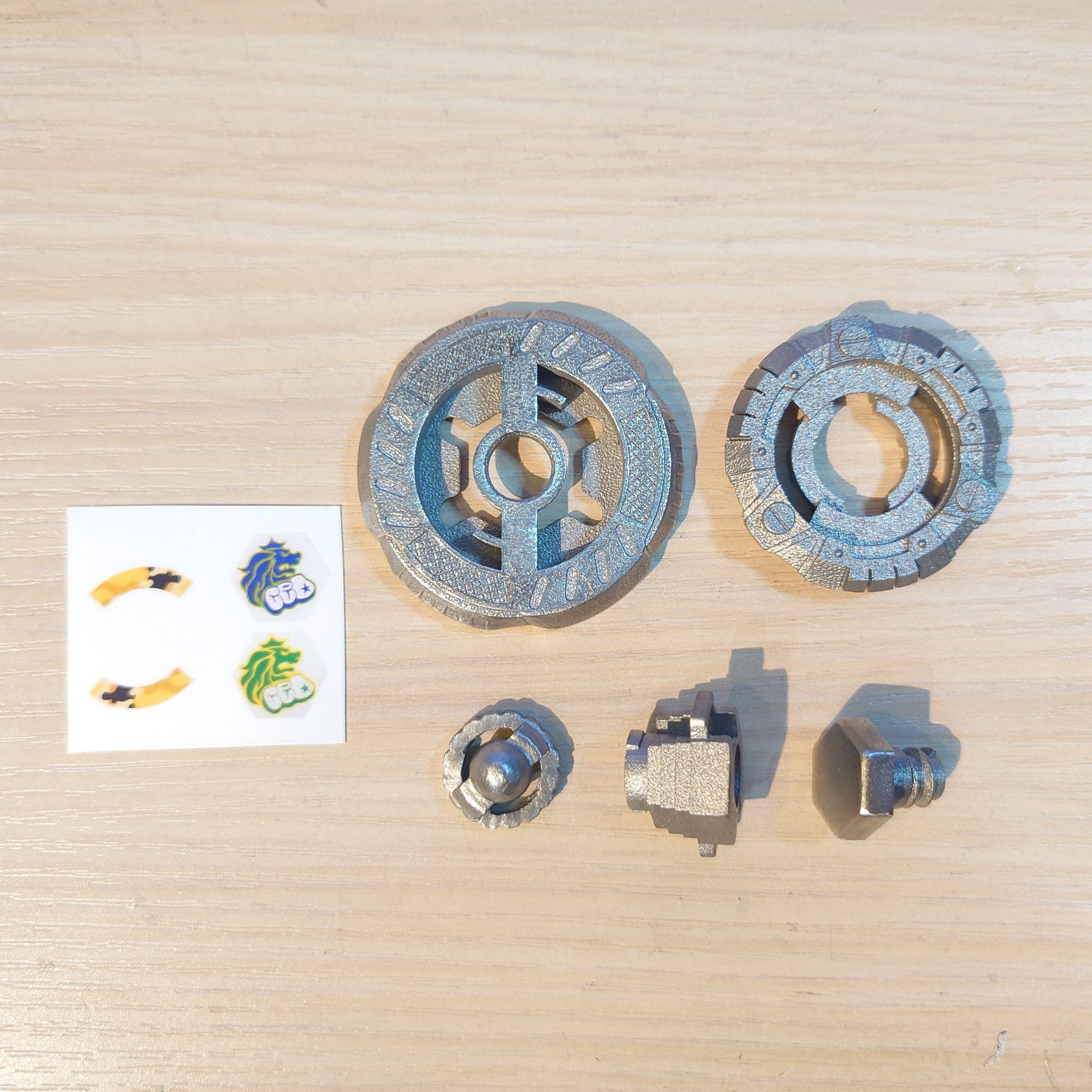 FULL METAL Beyblade Rock Leone 145WB (Stainless Steel)