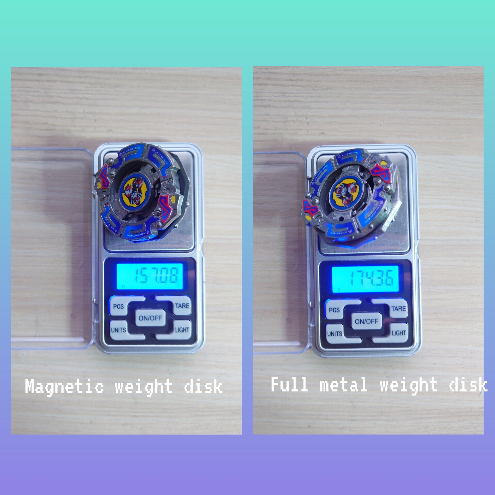 FULL METAL Beyblade Voltaic Ape (Stainless steel)