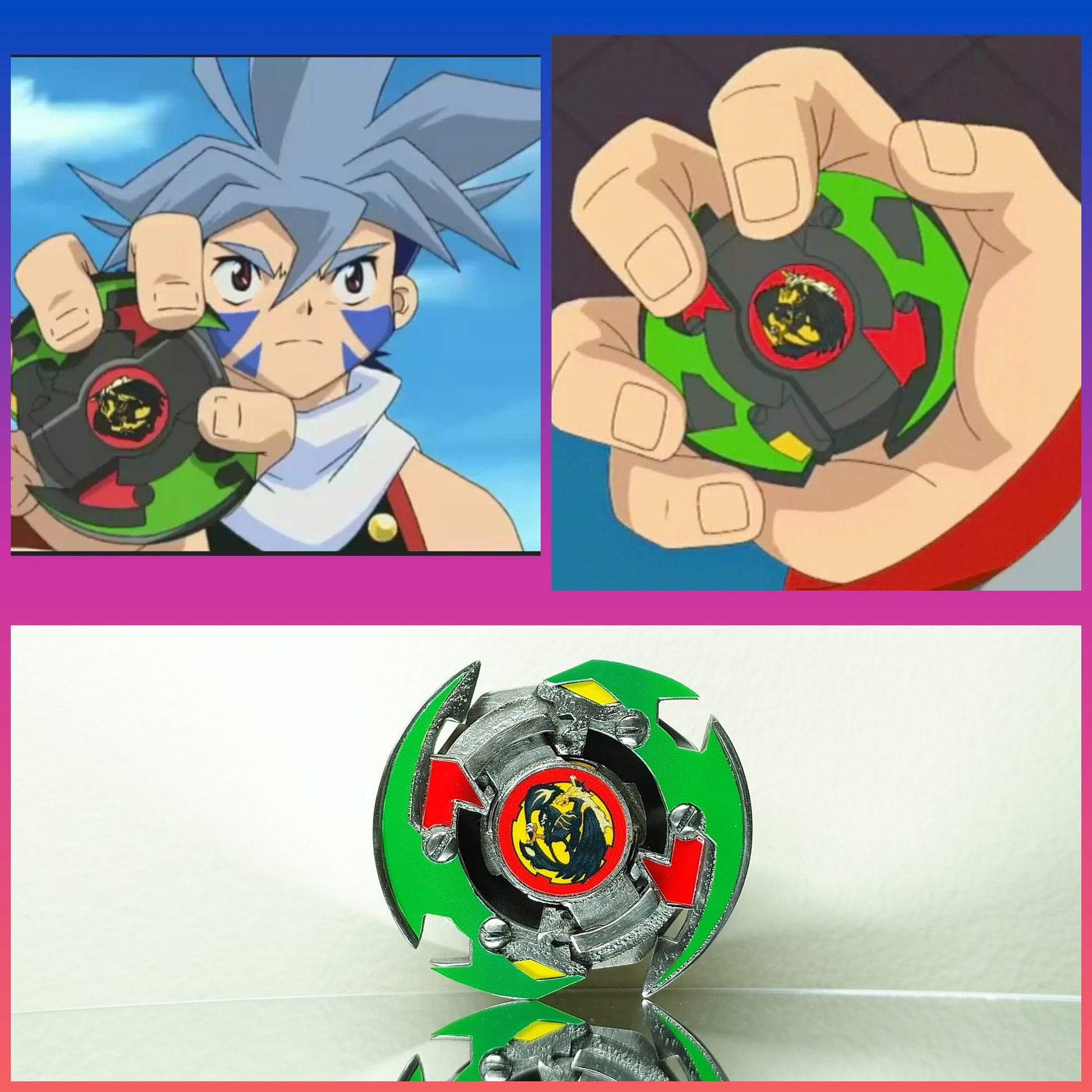 FULL METAL Beyblade Black Dranzer - Anime Version (Custom)