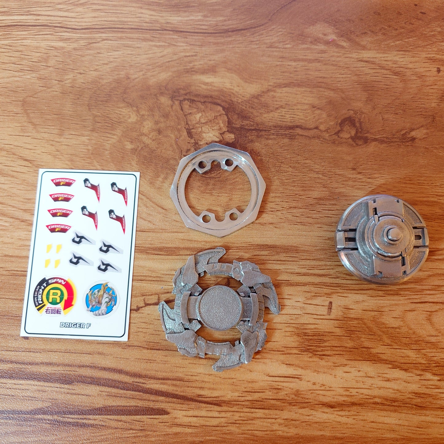 FULL METAL Beyblade Driger F (Stainless steel)