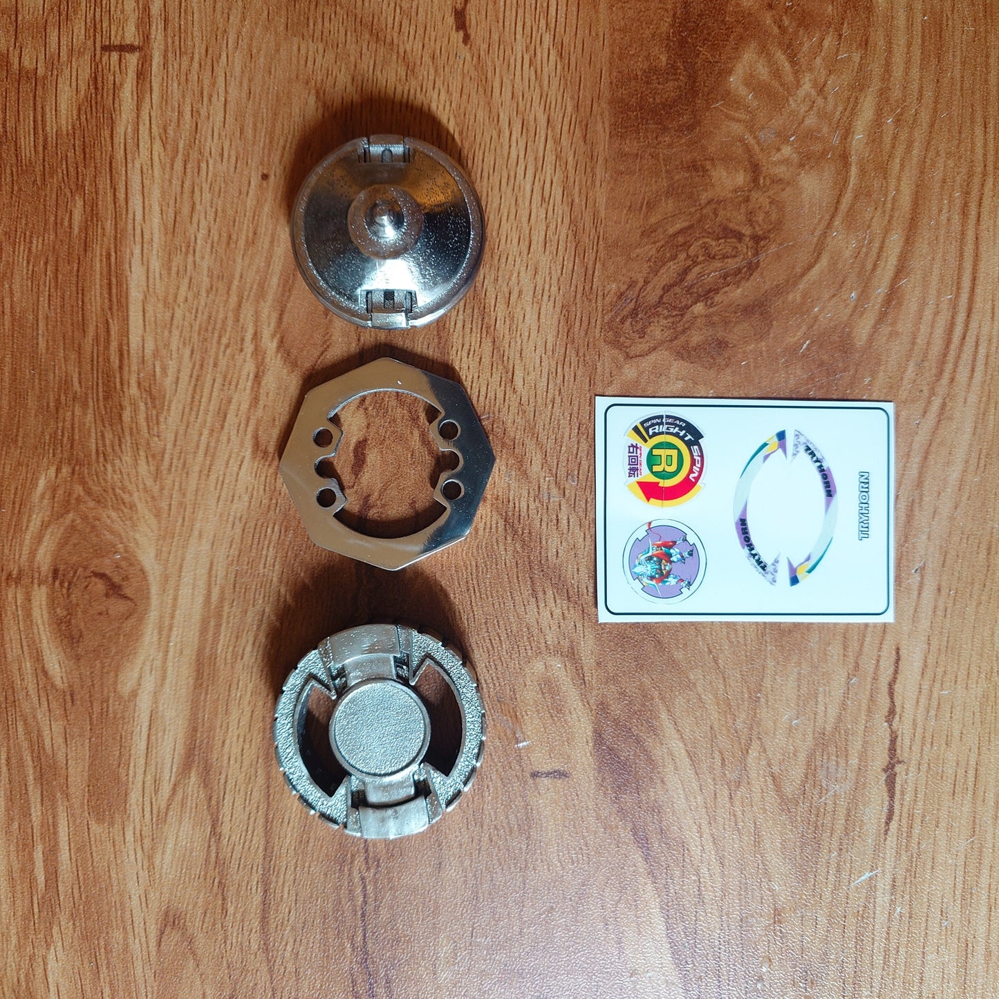 FULL METAL Beyblade Tryhorn (Stainless steel)