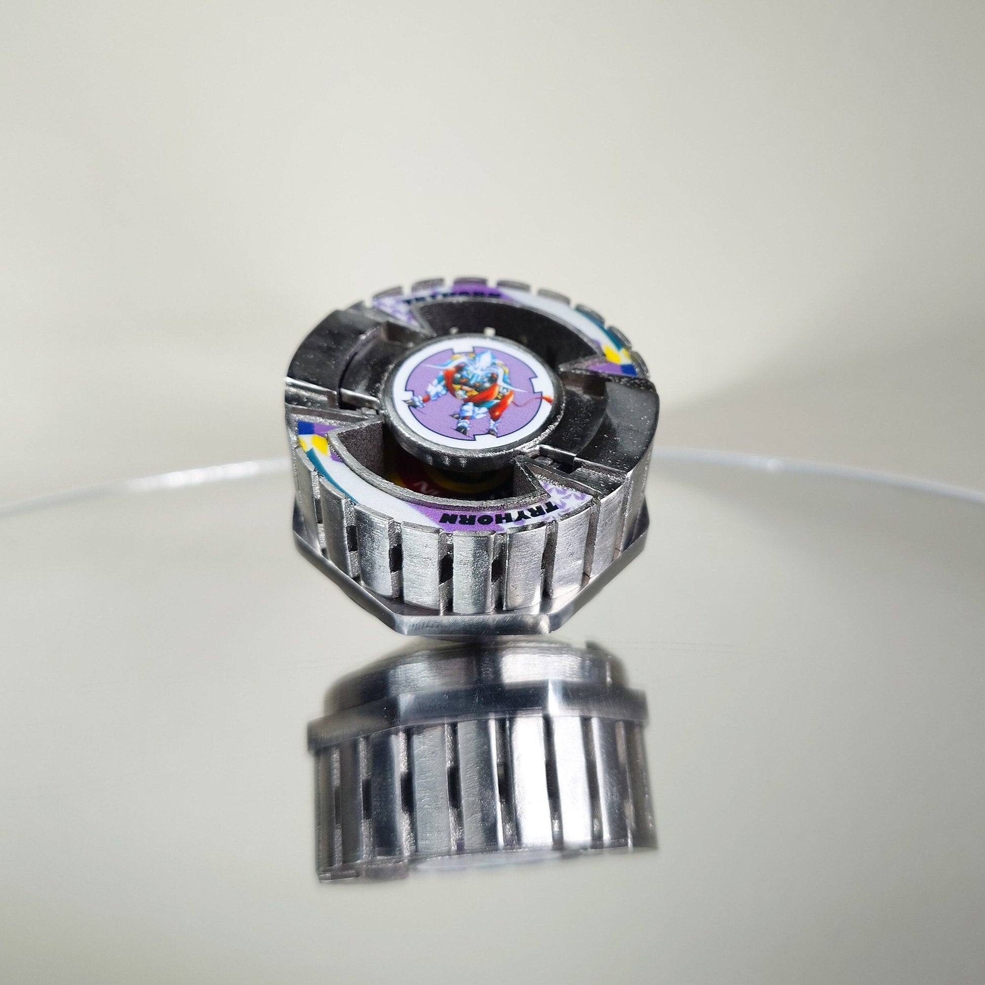 FULL METAL Beyblade Tryhorn (Stainless steel)