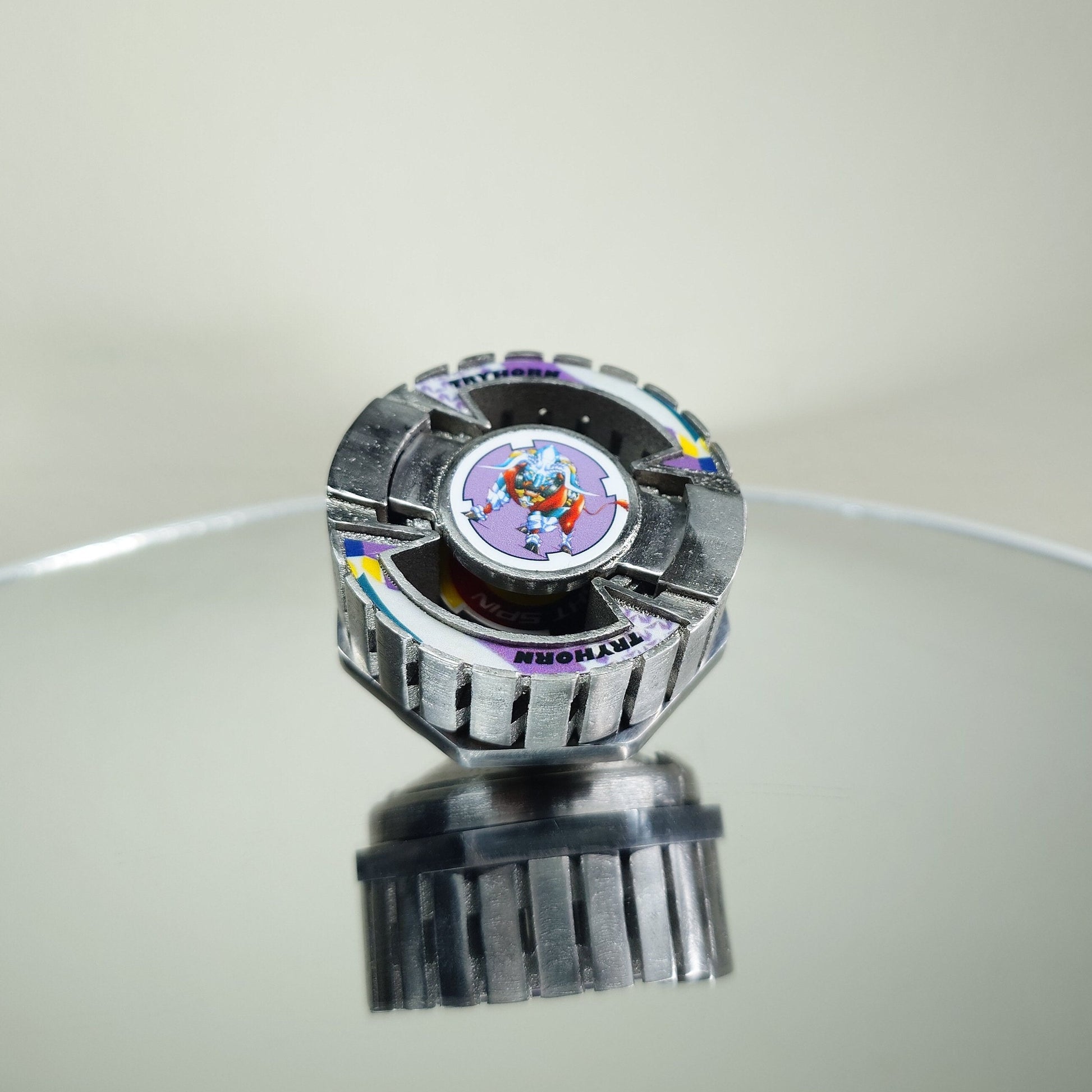 FULL METAL Beyblade Tryhorn (Stainless steel)