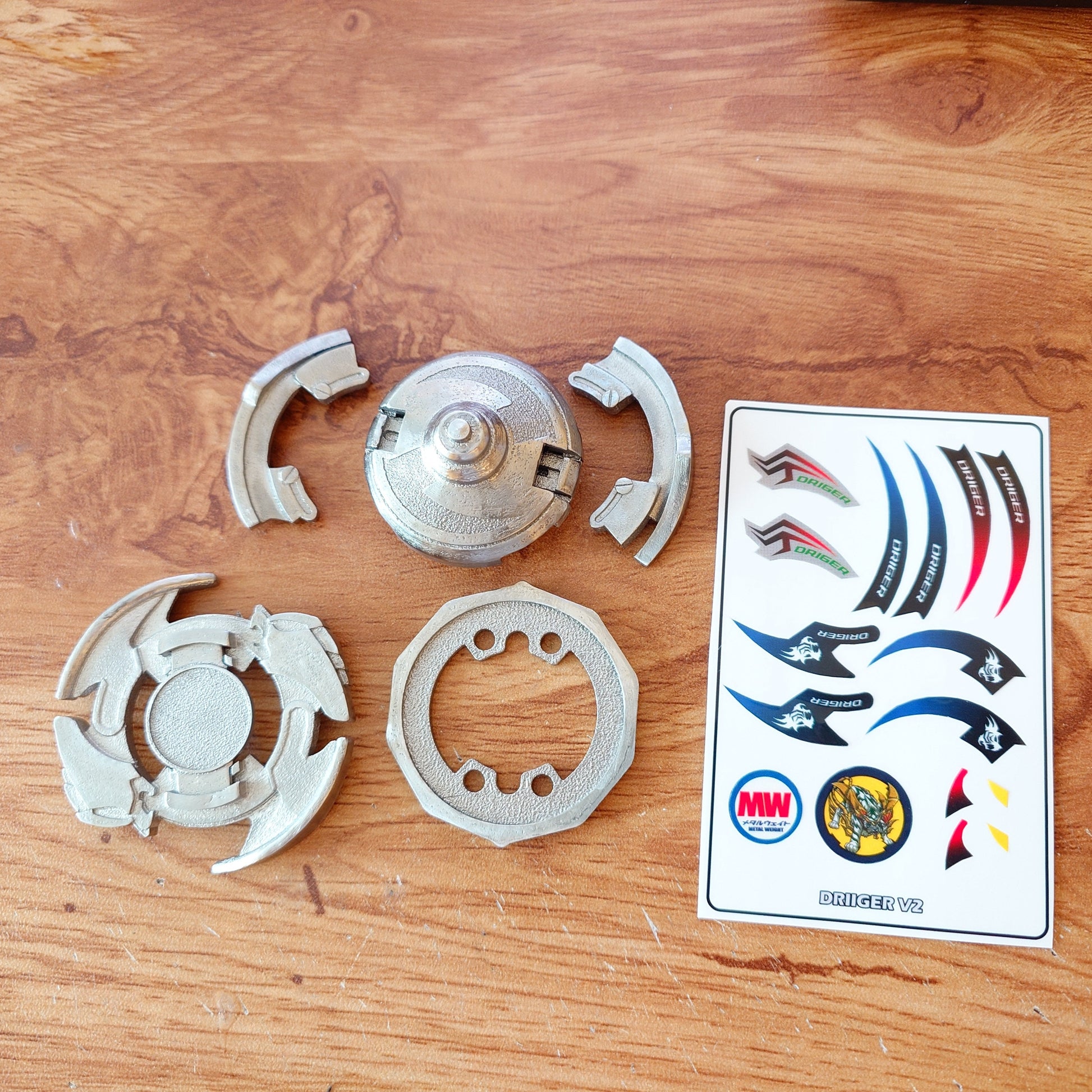 FULL METAL Beyblade Driger-V2 (Stainless steel)