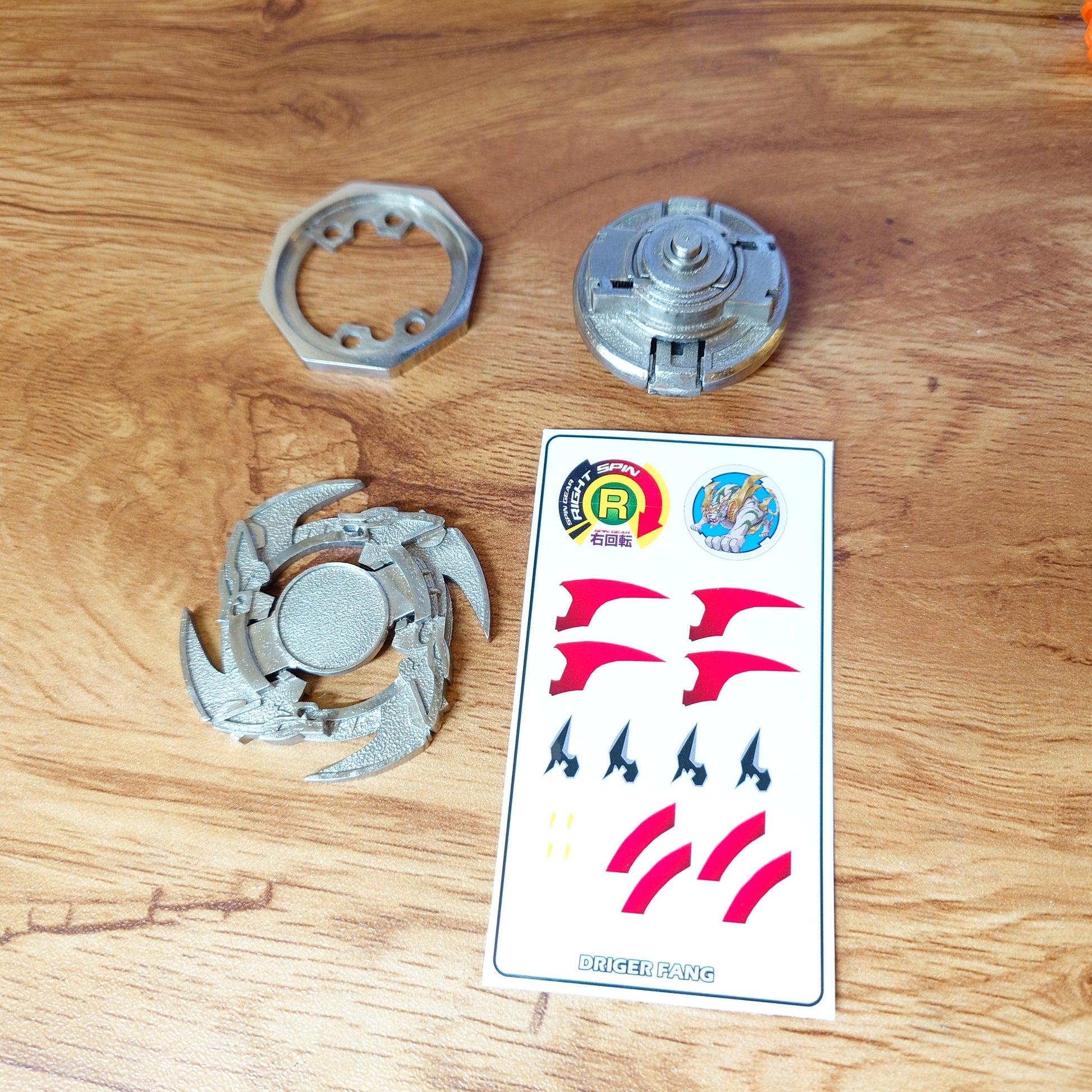 FULL METAL Beyblade Driger F - Anime Ver. (Stainless steel)