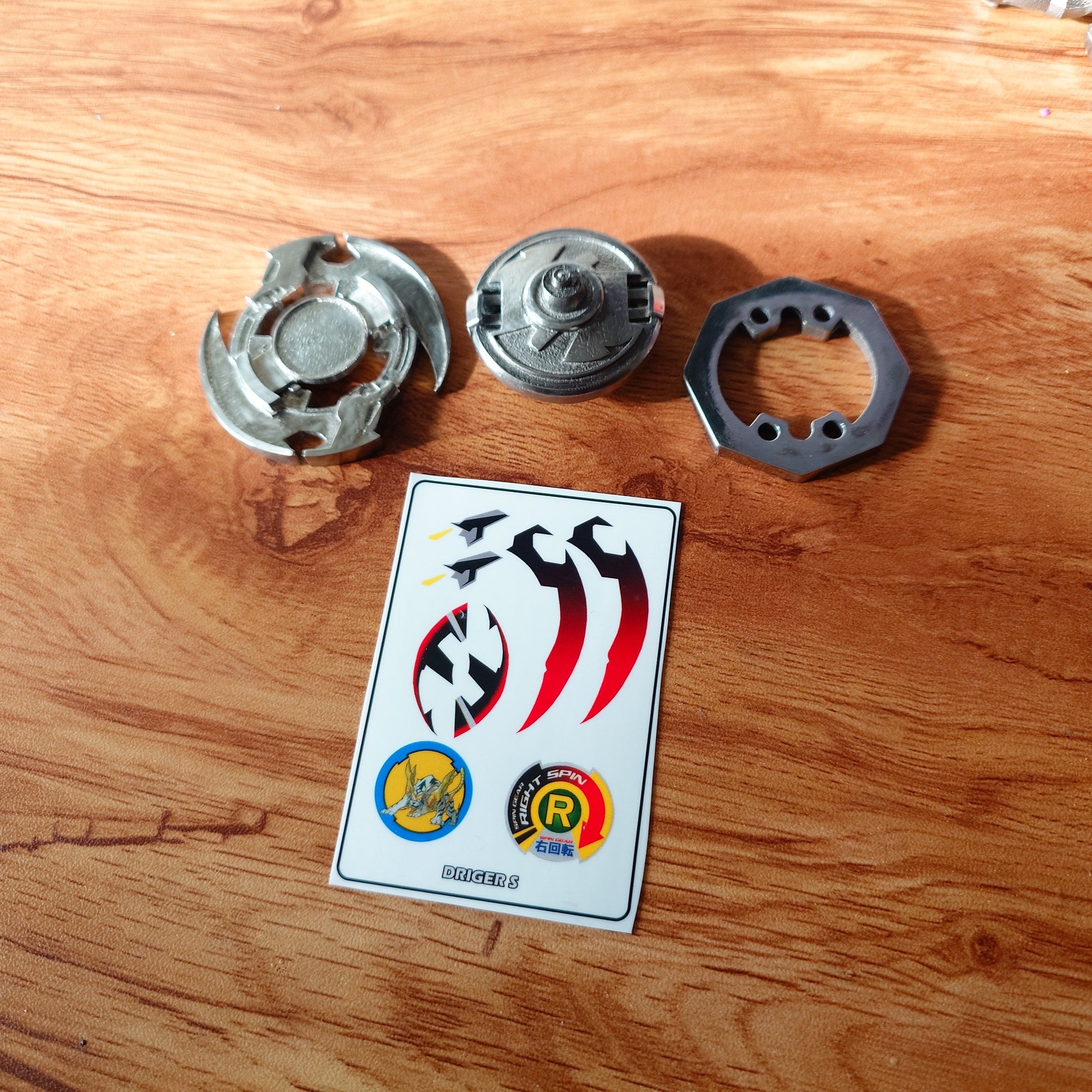 FULL METAL Beyblade Driger S - Anime Ver. (Stainless steel)
