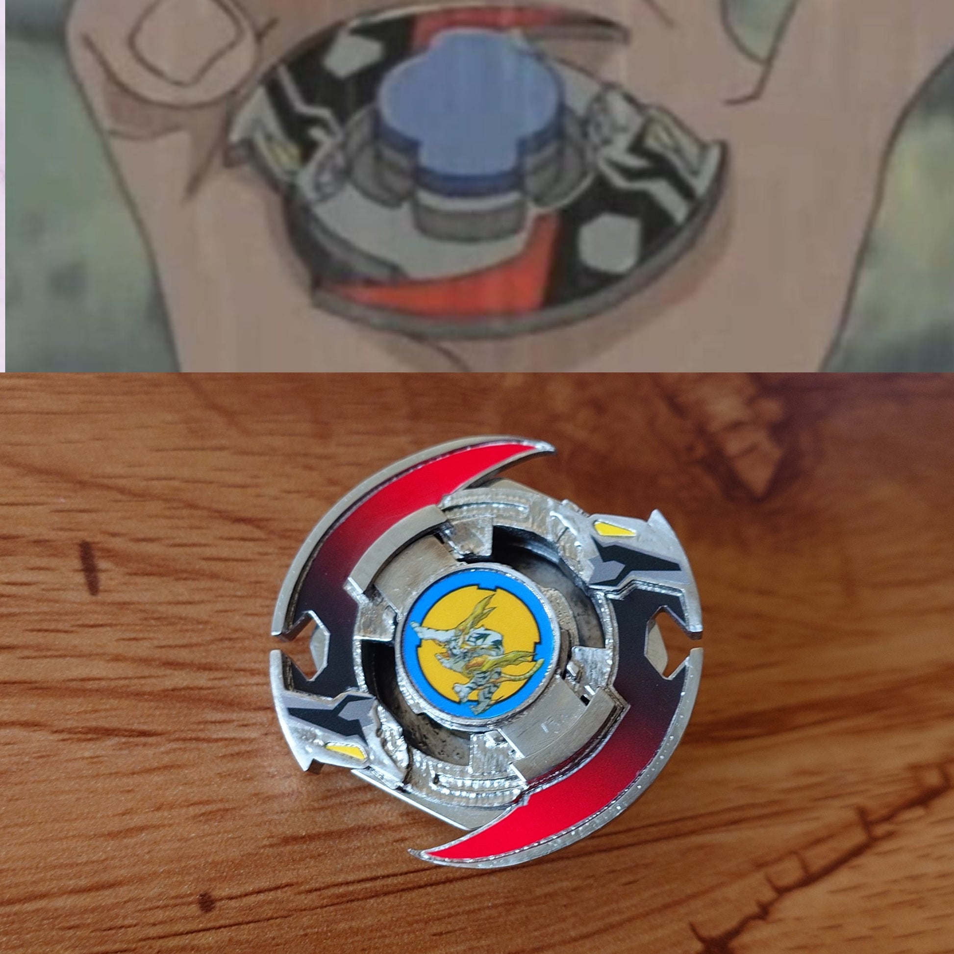 FULL METAL Beyblade Driger S - Anime Ver. (Stainless steel)