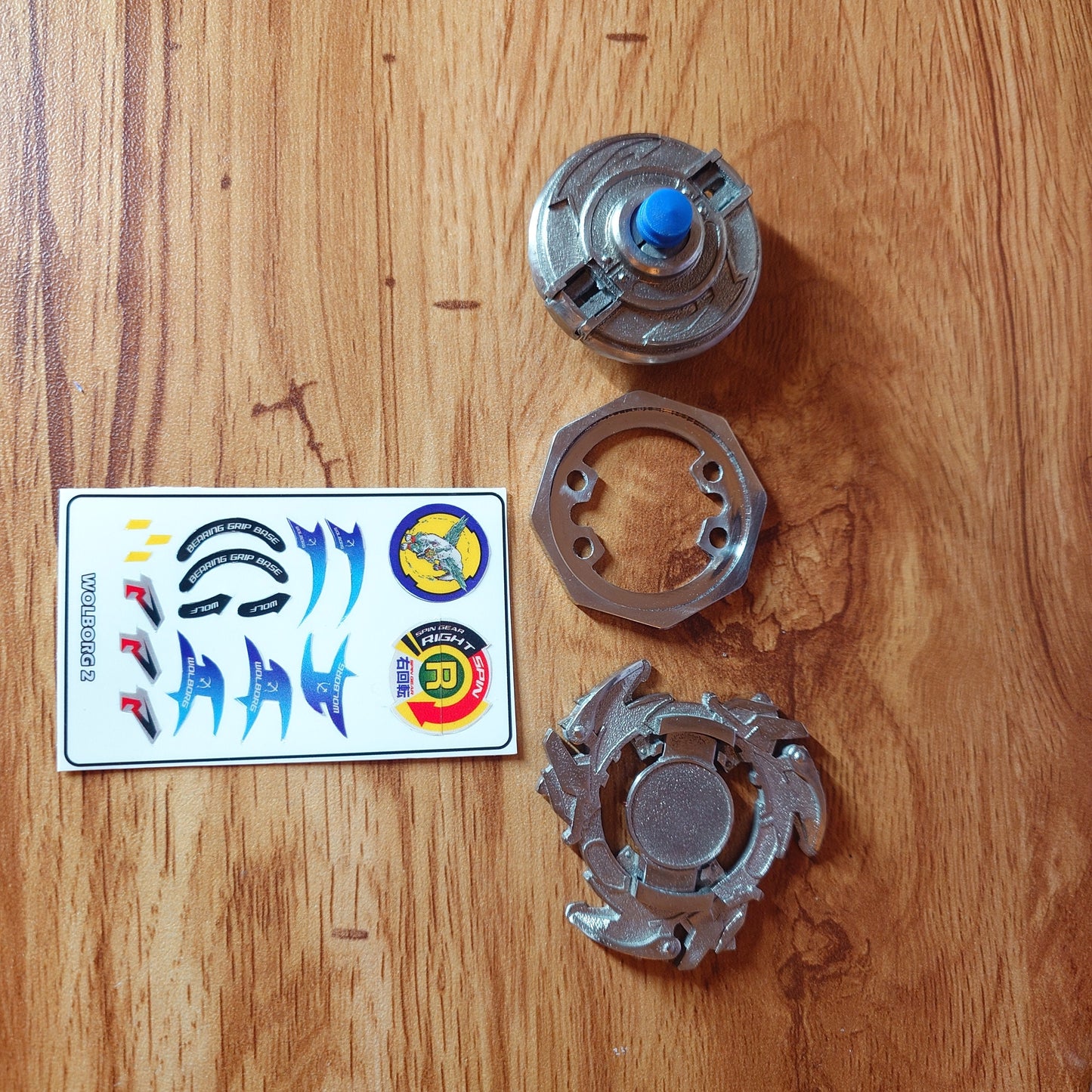 FULL METAL Beyblade Wolborg 2 (Stainless steel)