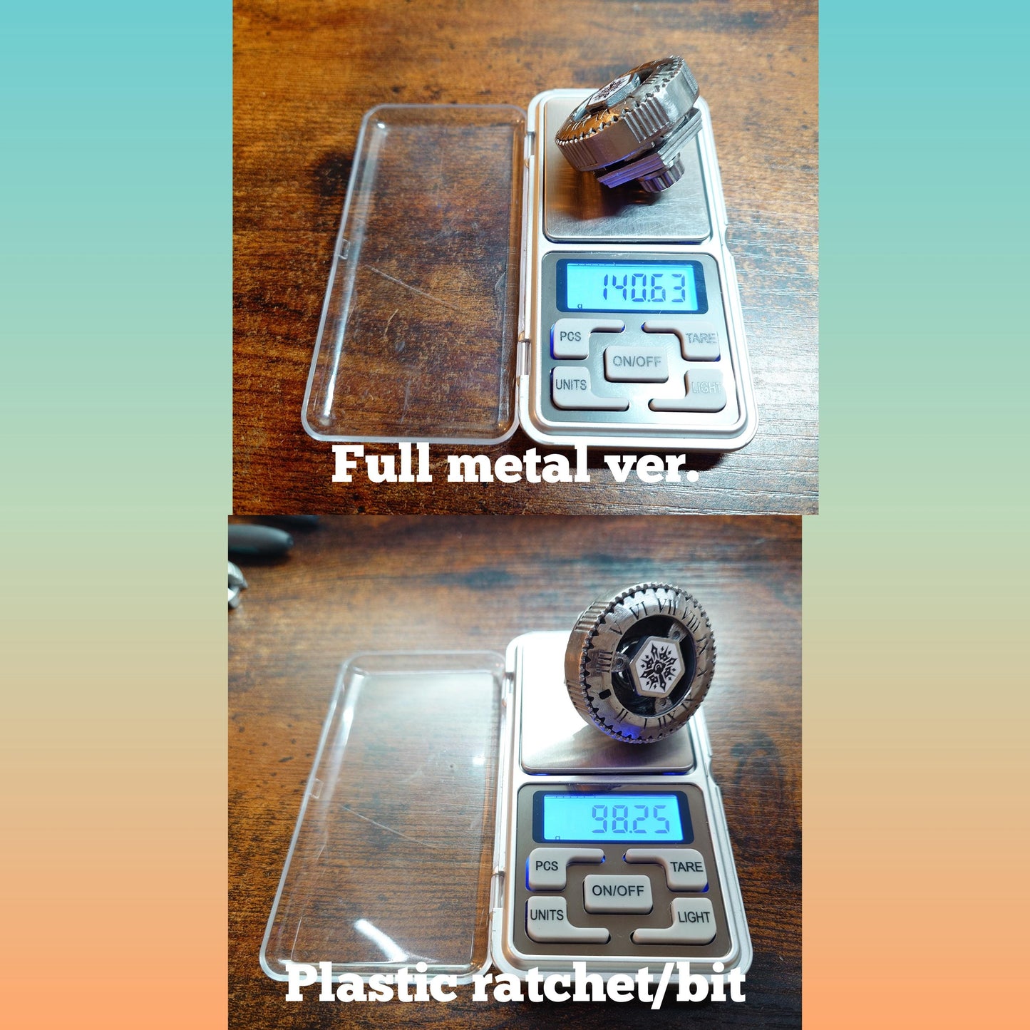 FULL METAL Beyblade Twisted Tempo X ver. 145-50 WD (Stainless Steel)