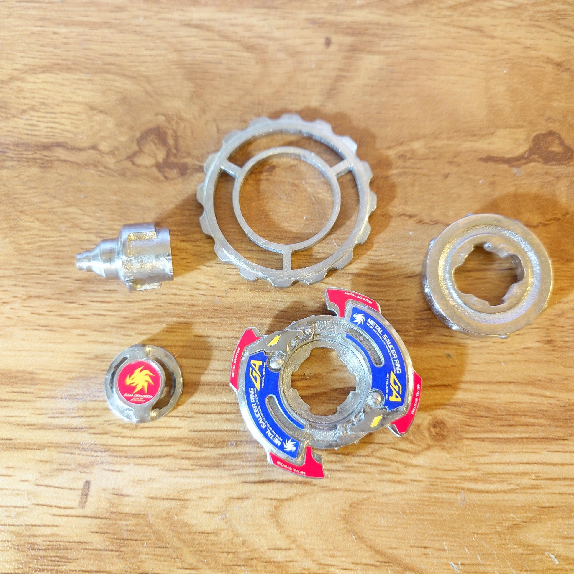 FULL METAL Beyblade Gaia Dragoon MS (Stainless Steel)