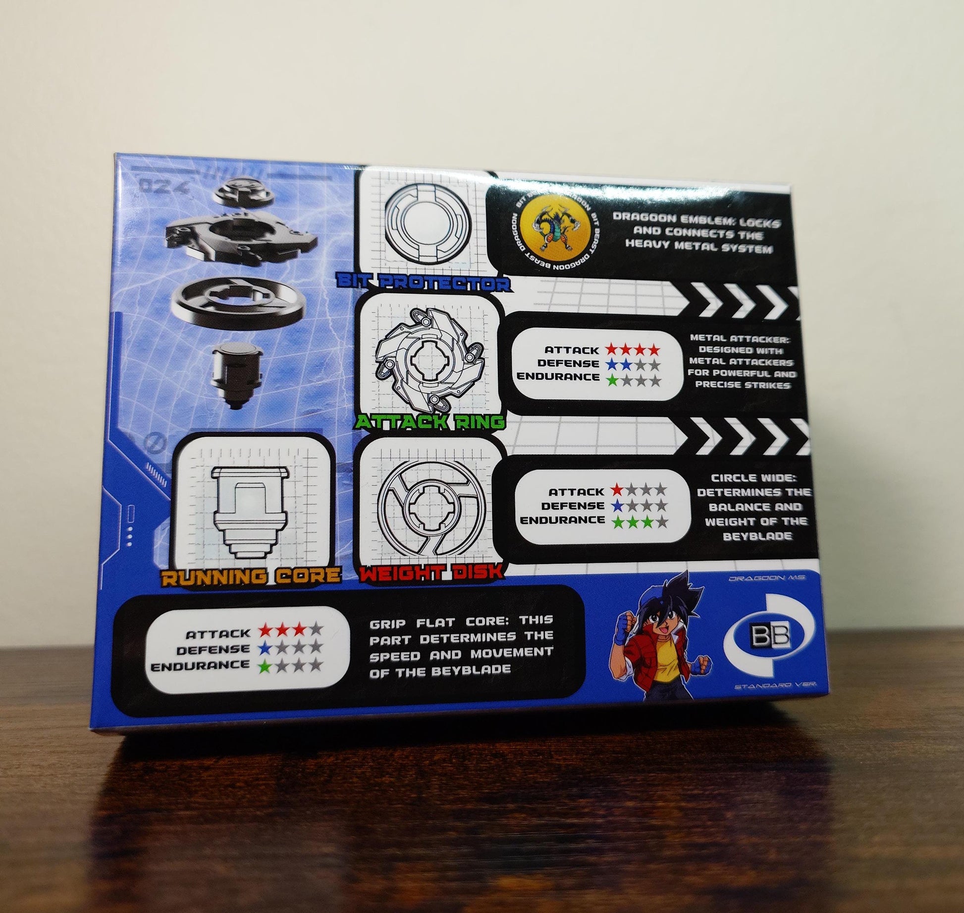Beyblade Dragoon MS - HMS Repro (Standard version)