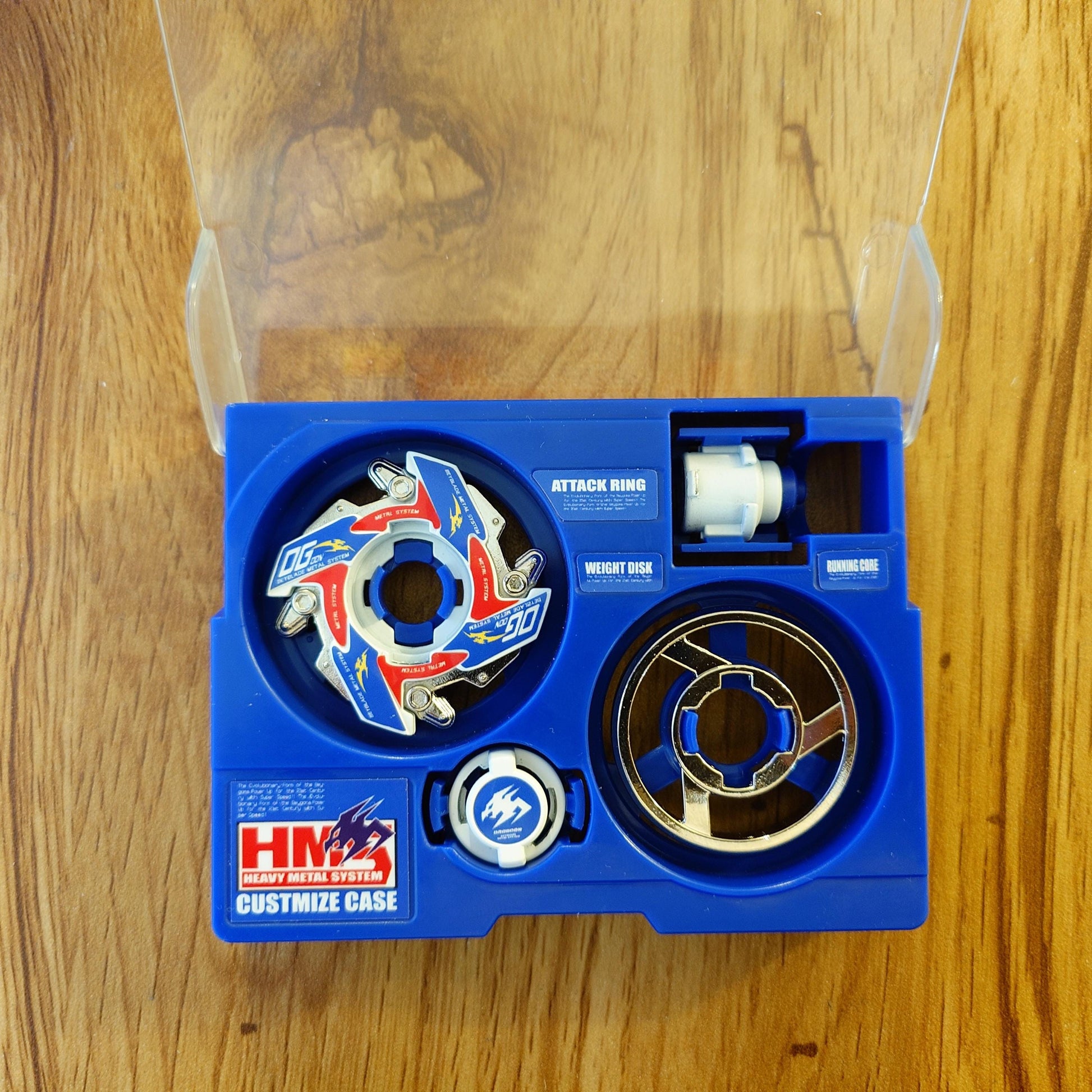 Full Metal Beyblade Dragoon MS - HMS Repro (Zinc-Nickel plated)