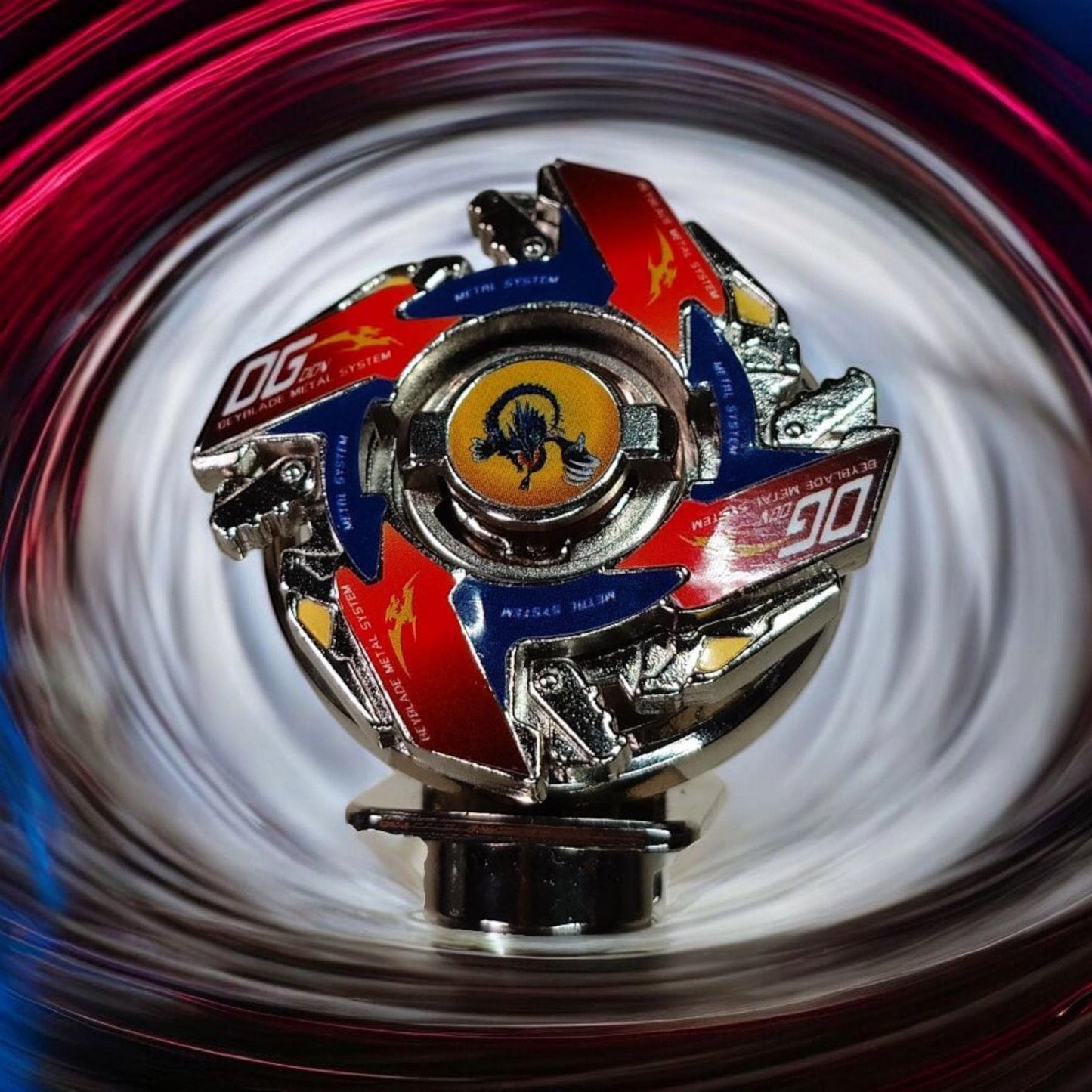 Full Metal Beyblade Dragoon MSUV - HMS Repro (Zinc+Nickel plated)