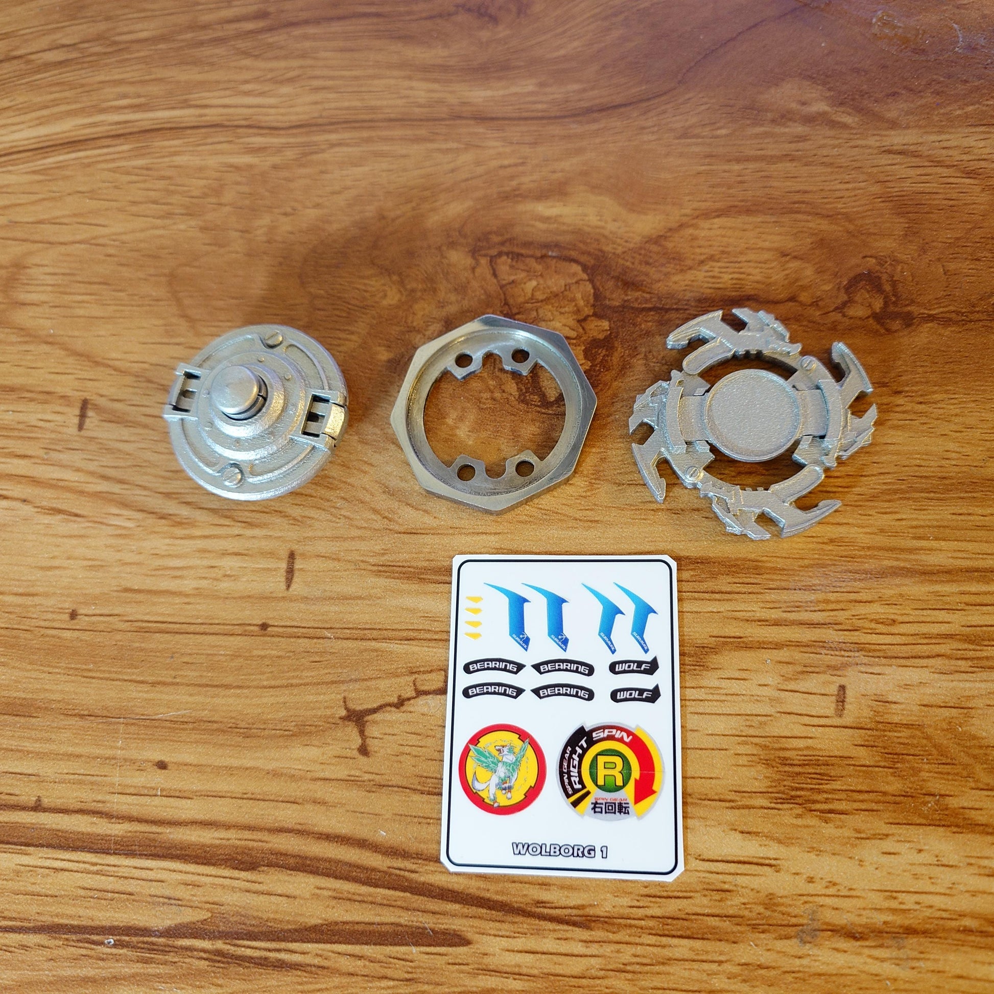 FULL METAL Beyblade Wolborg 1 (Stainless steel)
