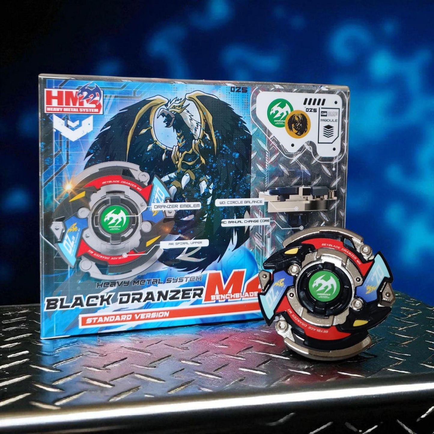 Beyblade Black Dranzer MS - HMS Repro (Standard version)