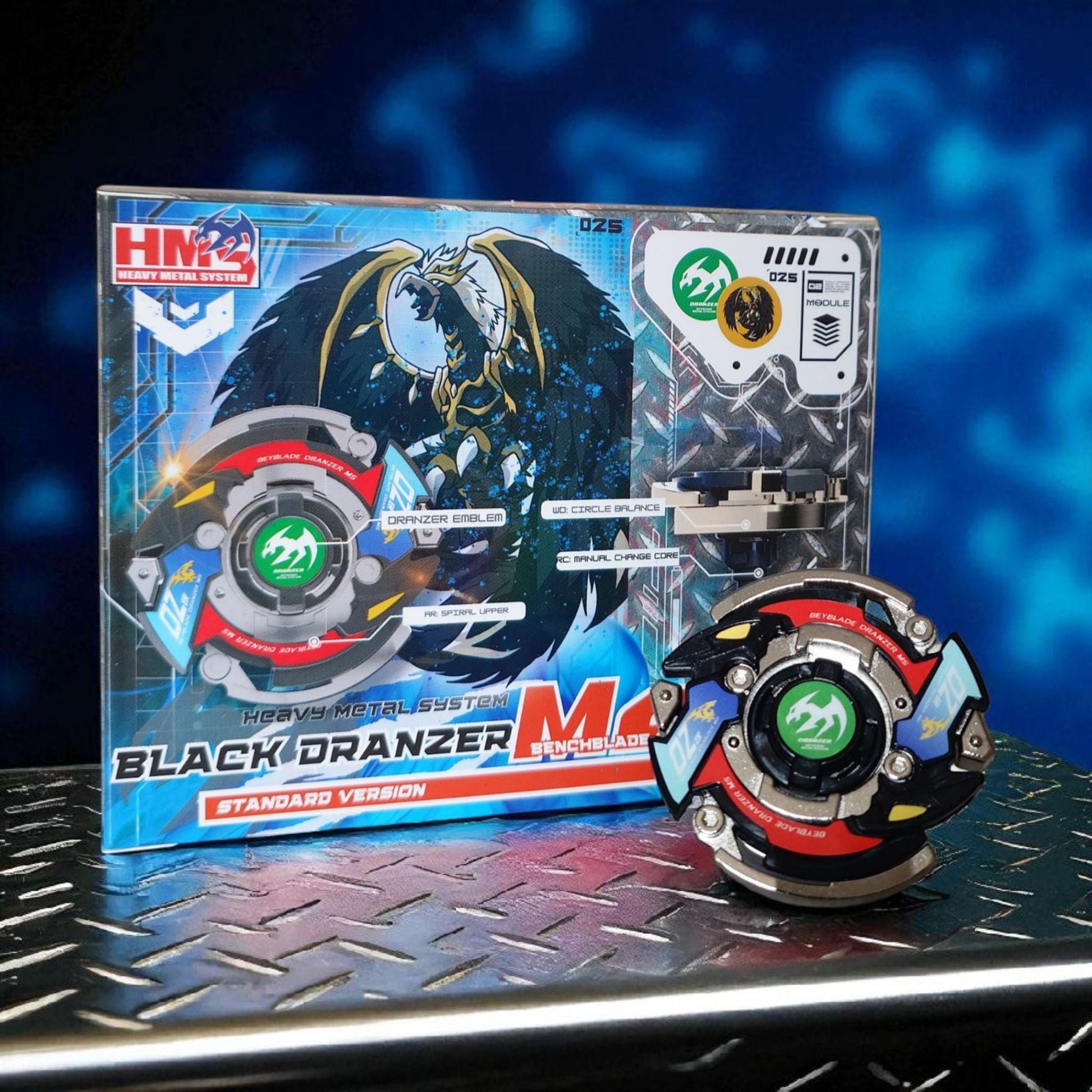 Beyblade Black Dranzer MS - HMS Repro (Standard version)