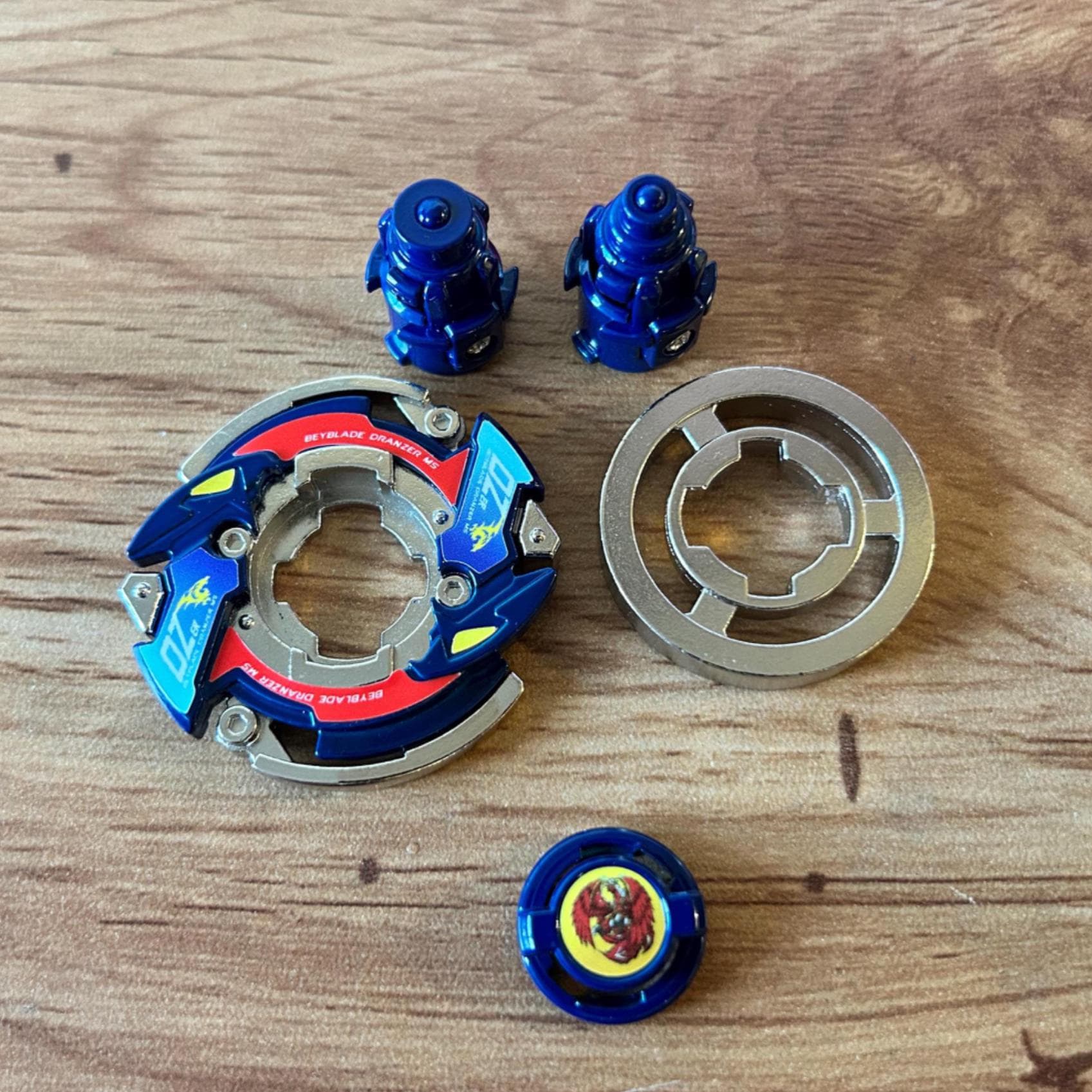 Full Metal Beyblade Dranzer MS - HMS Repro (Zinc+Nickel plated)