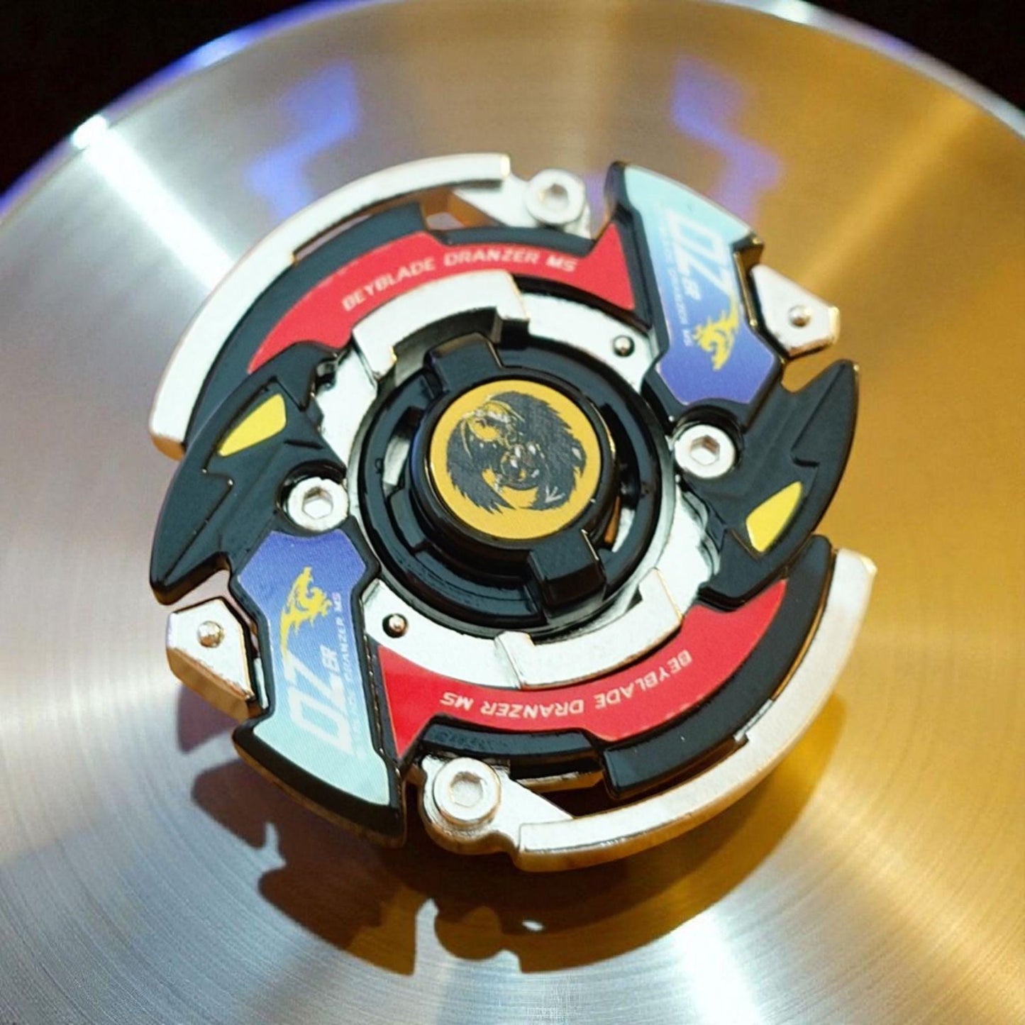 Full Metal Beyblade Black Dranzer MS - HMS Repro (Zinc+Nickel plated)
