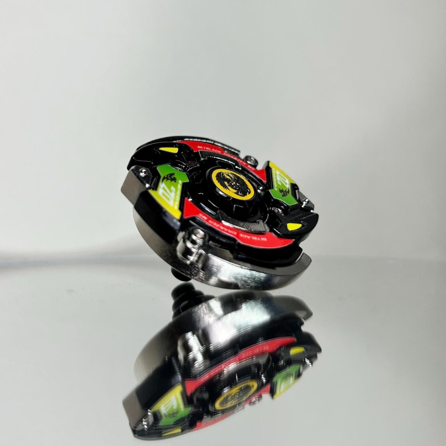 Full Metal Beyblade Black Dranzer MS - HMS Repro (Zinc+Nickel plated)