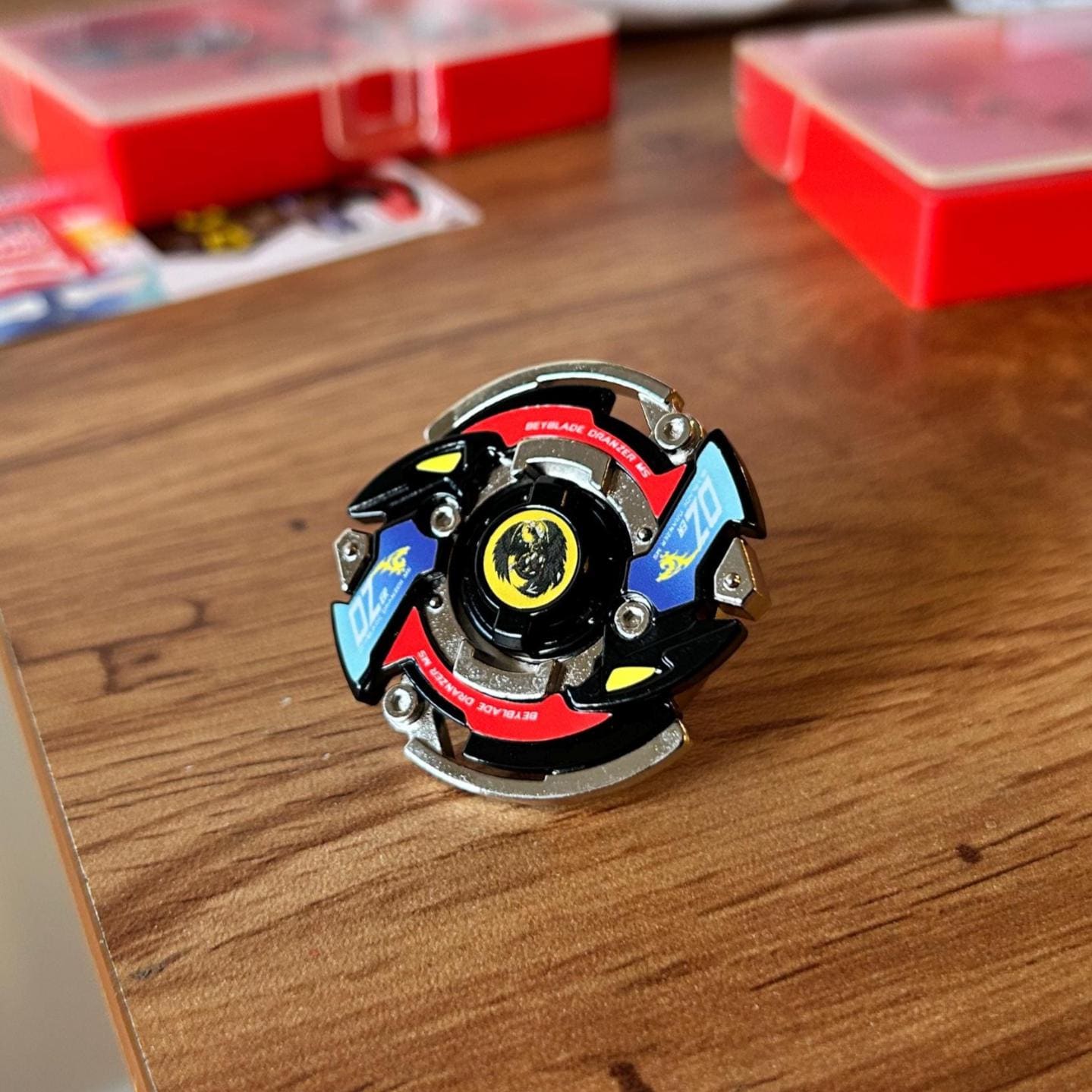 Full Metal Beyblade Black Dranzer MS - HMS Repro (Zinc+Nickel plated)