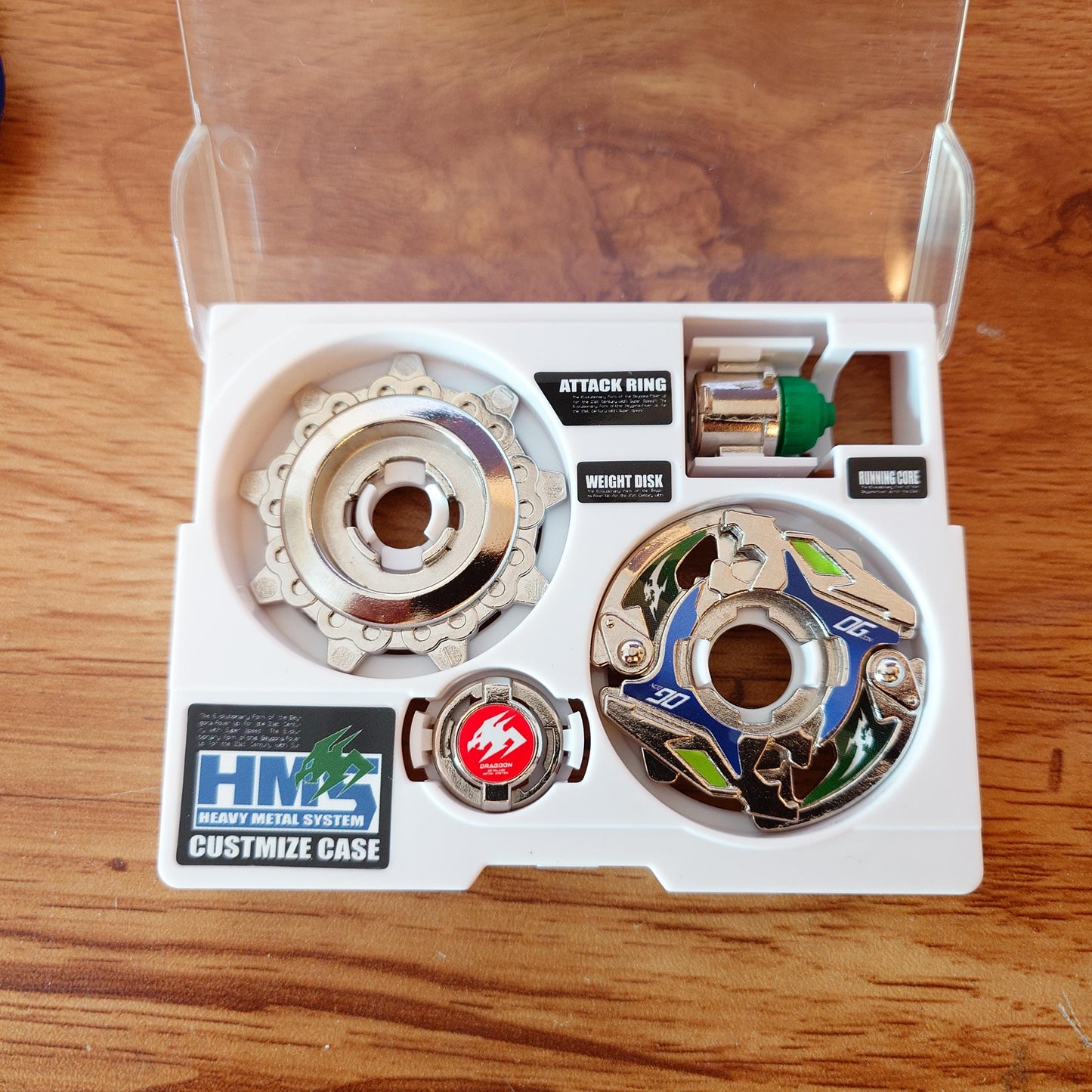 Full Metal Beyblade Dragoon MF - HMS Repro (Zinc+Nickel plated)