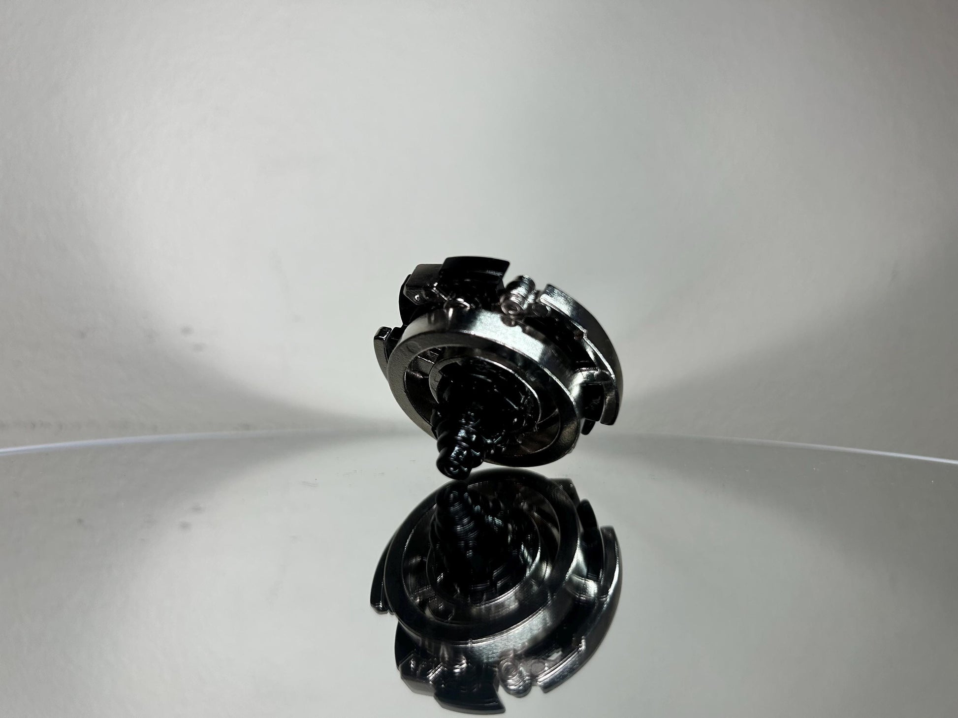 Full Metal Beyblade Black Dranzer MS - HMS Repro (Zinc+Nickel plated)