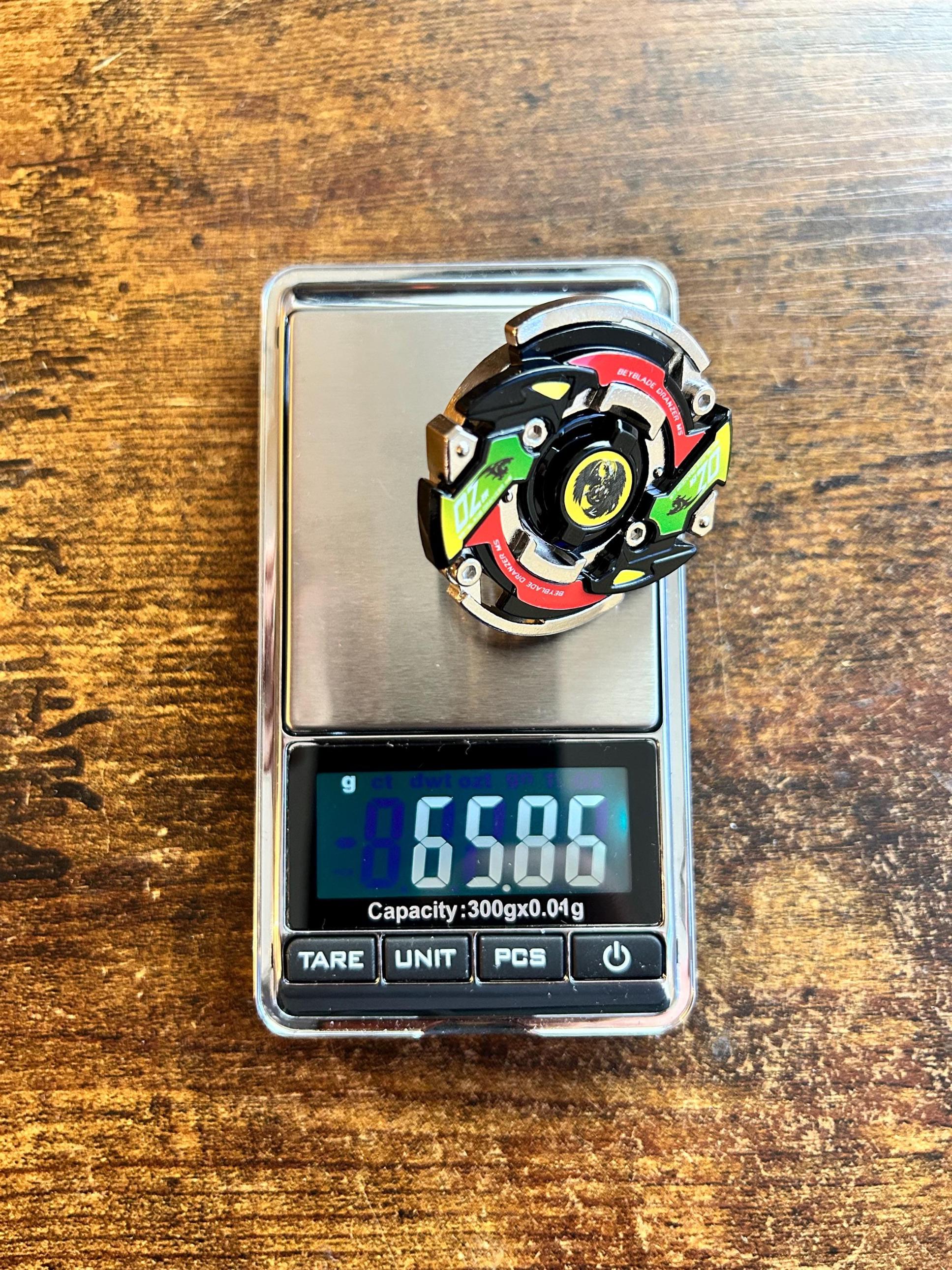 Full Metal Beyblade Black Dranzer MS - HMS Repro (Zinc+Nickel plated)