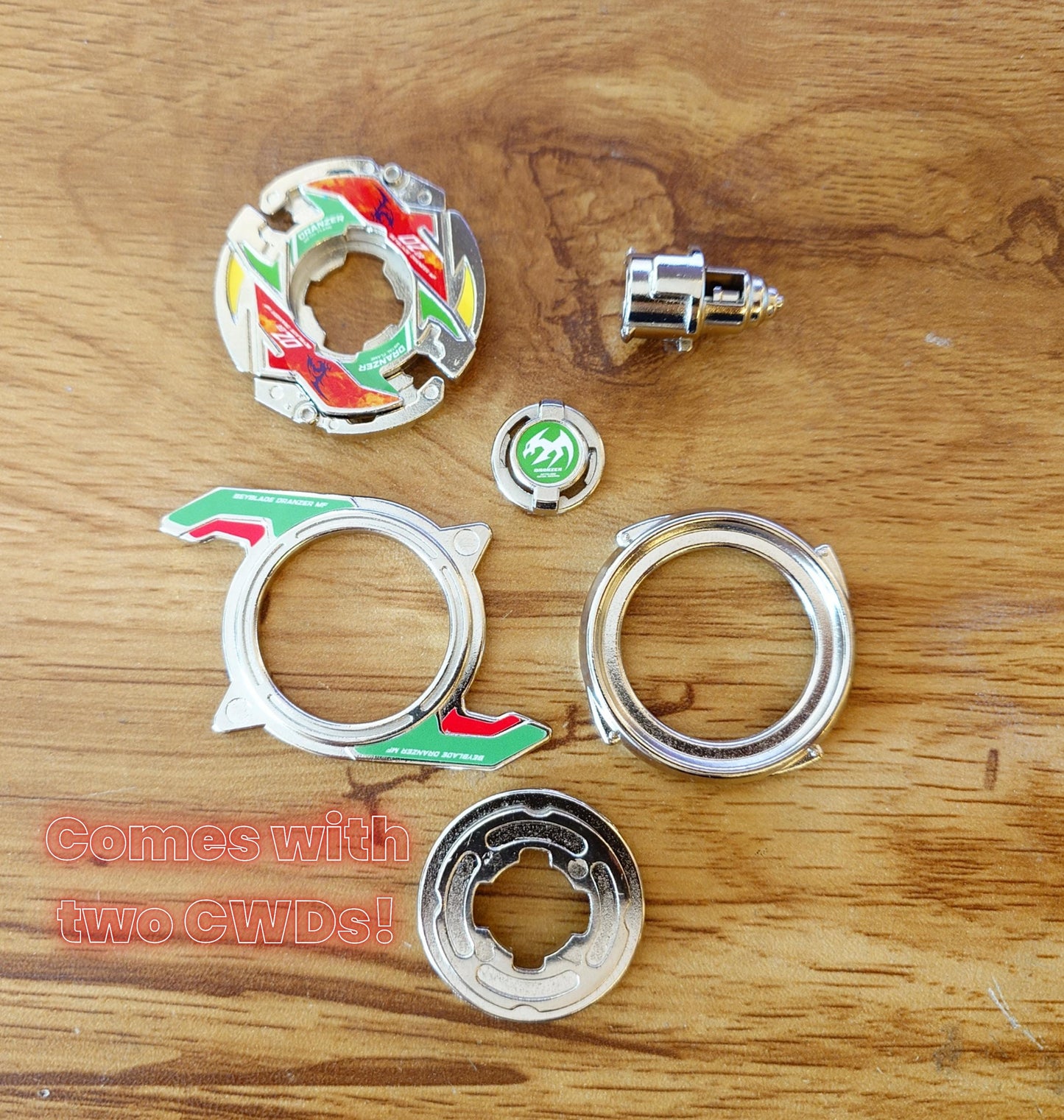 Full Metal Beyblade Dranzer MF - HMS Repro (Zinc+Nickel plated)