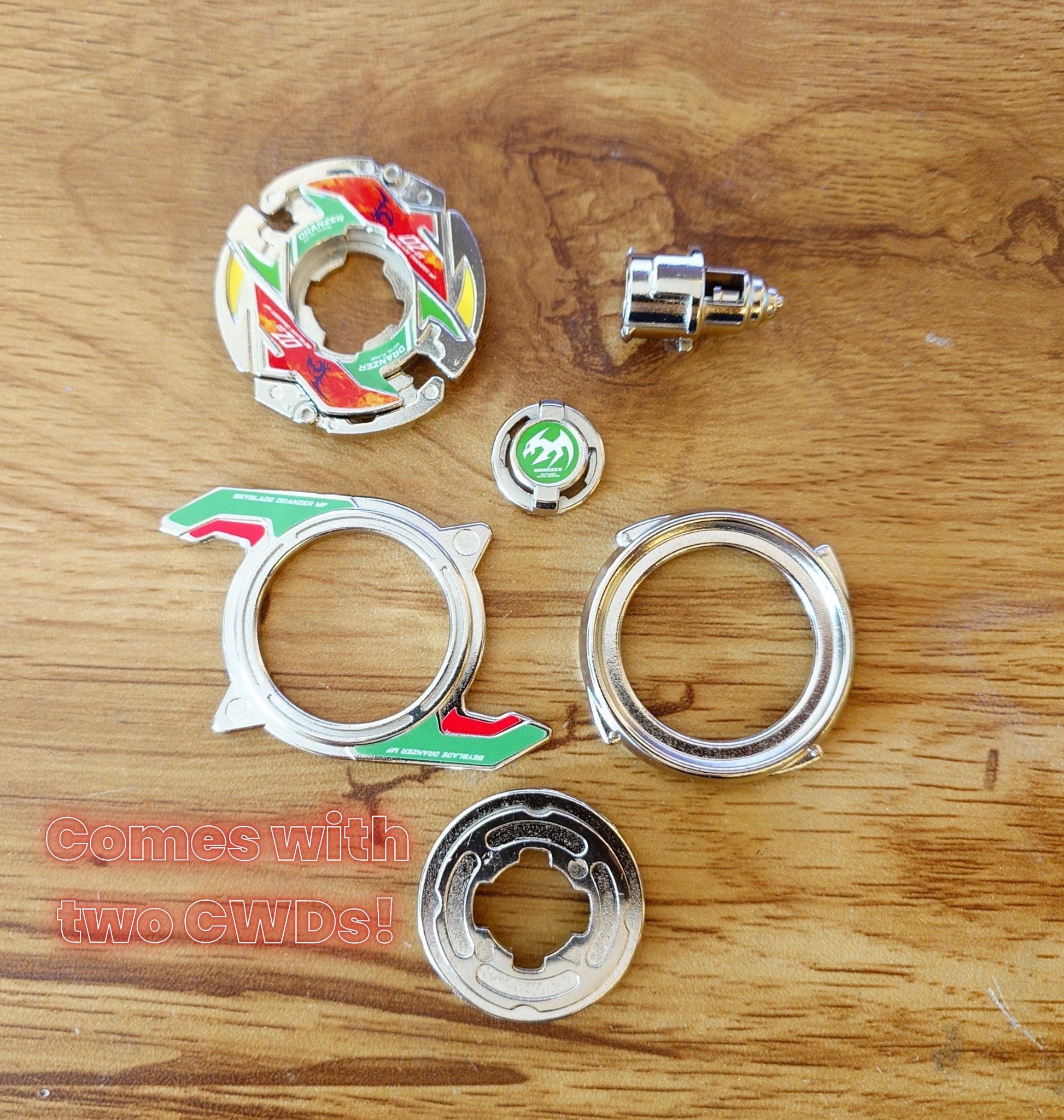 Full Metal Beyblade Dranzer MF - HMS Repro (Zinc+Nickel plated)