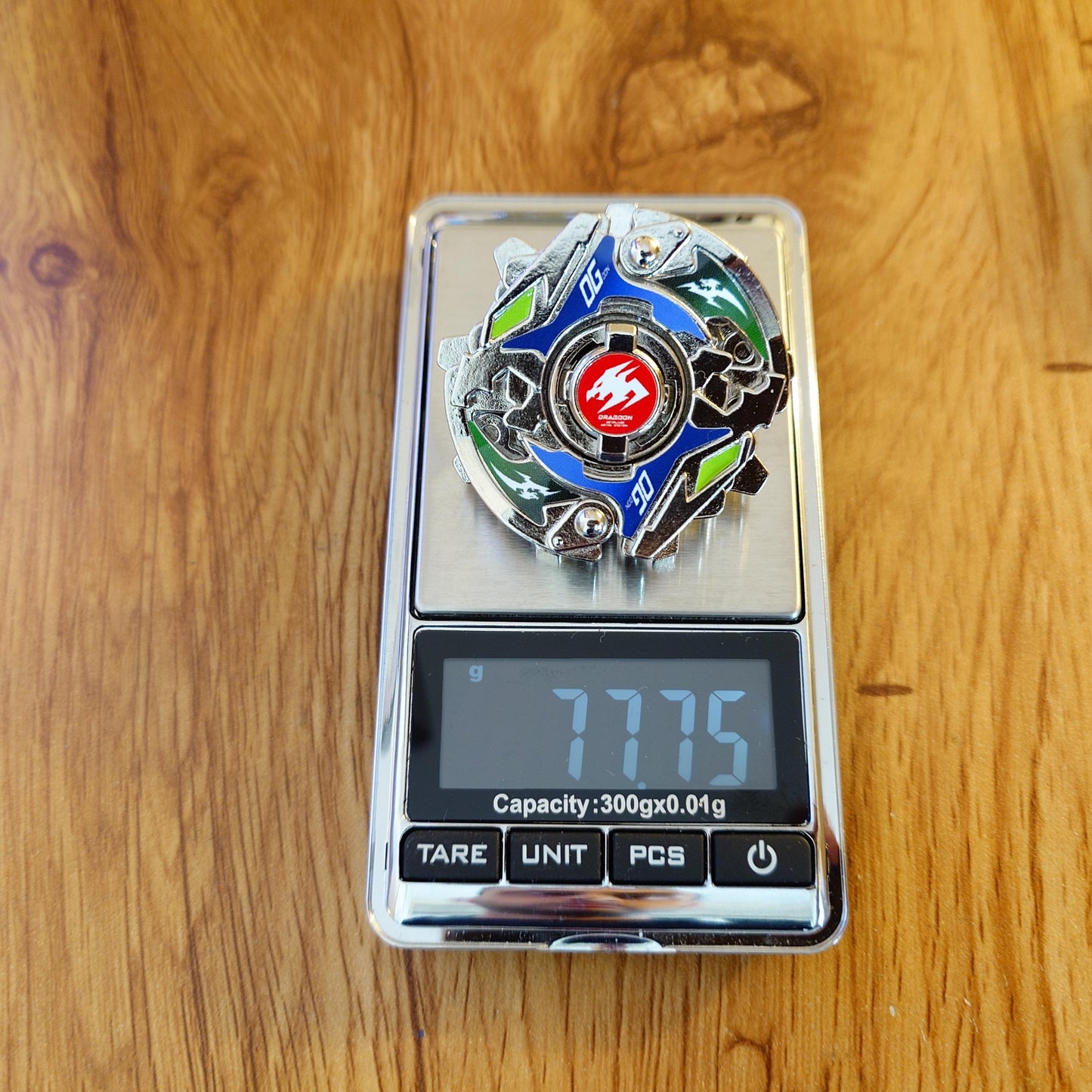 Full Metal Beyblade Dragoon MF - HMS Repro (Zinc+Nickel plated)