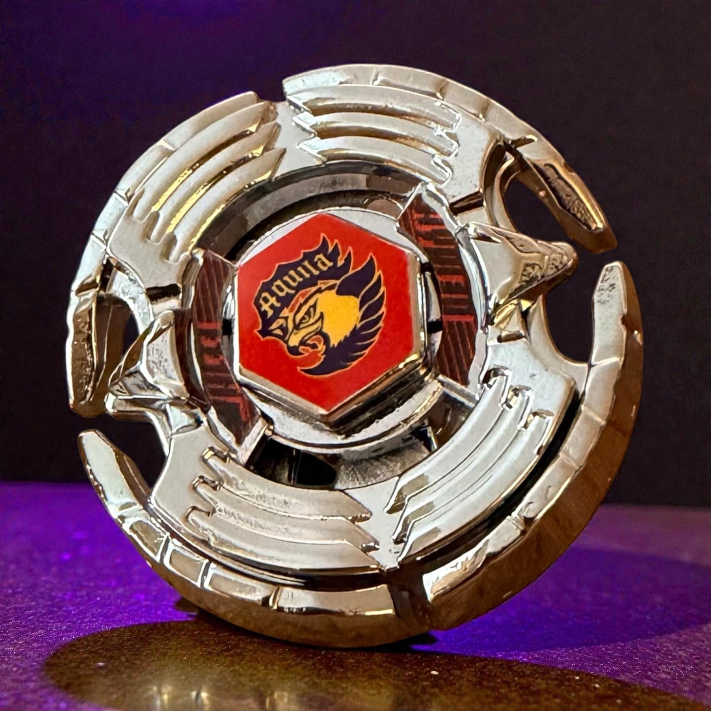 FULL METAL Beyblade Earth Eagle - Aquilla (Zinc+Nickel Plated) (Metal Fight)