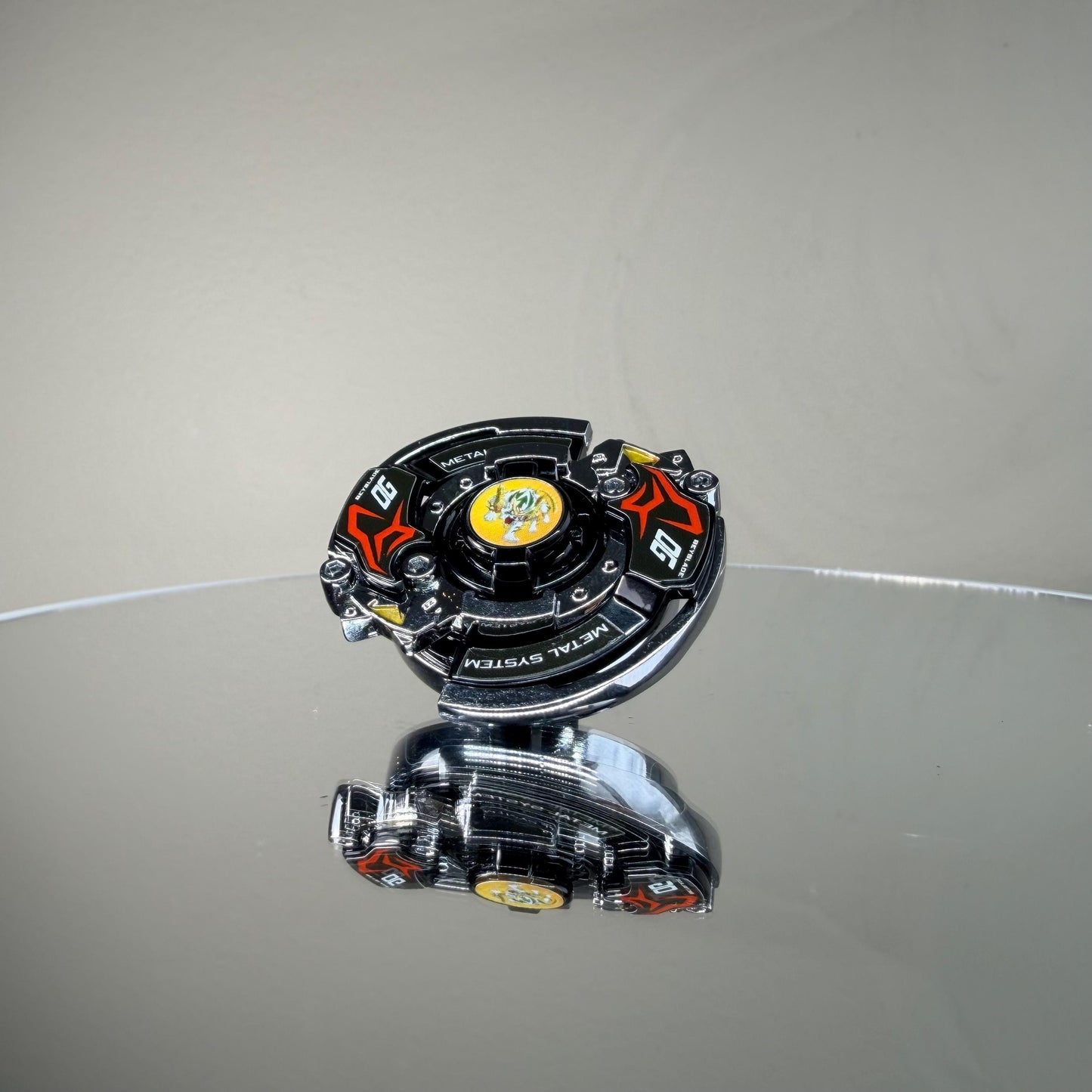 Full Metal Beyblade Driger MS - HMS Repro (Zinc+Chrome plated)